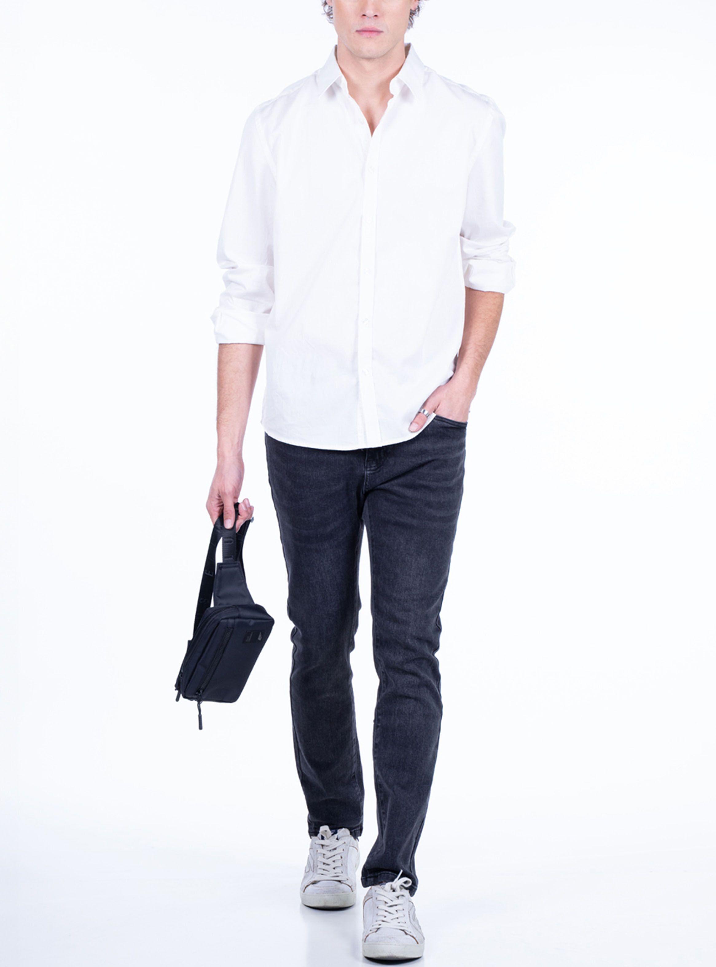 Camisa Manga Larga Solid Color Dye-3