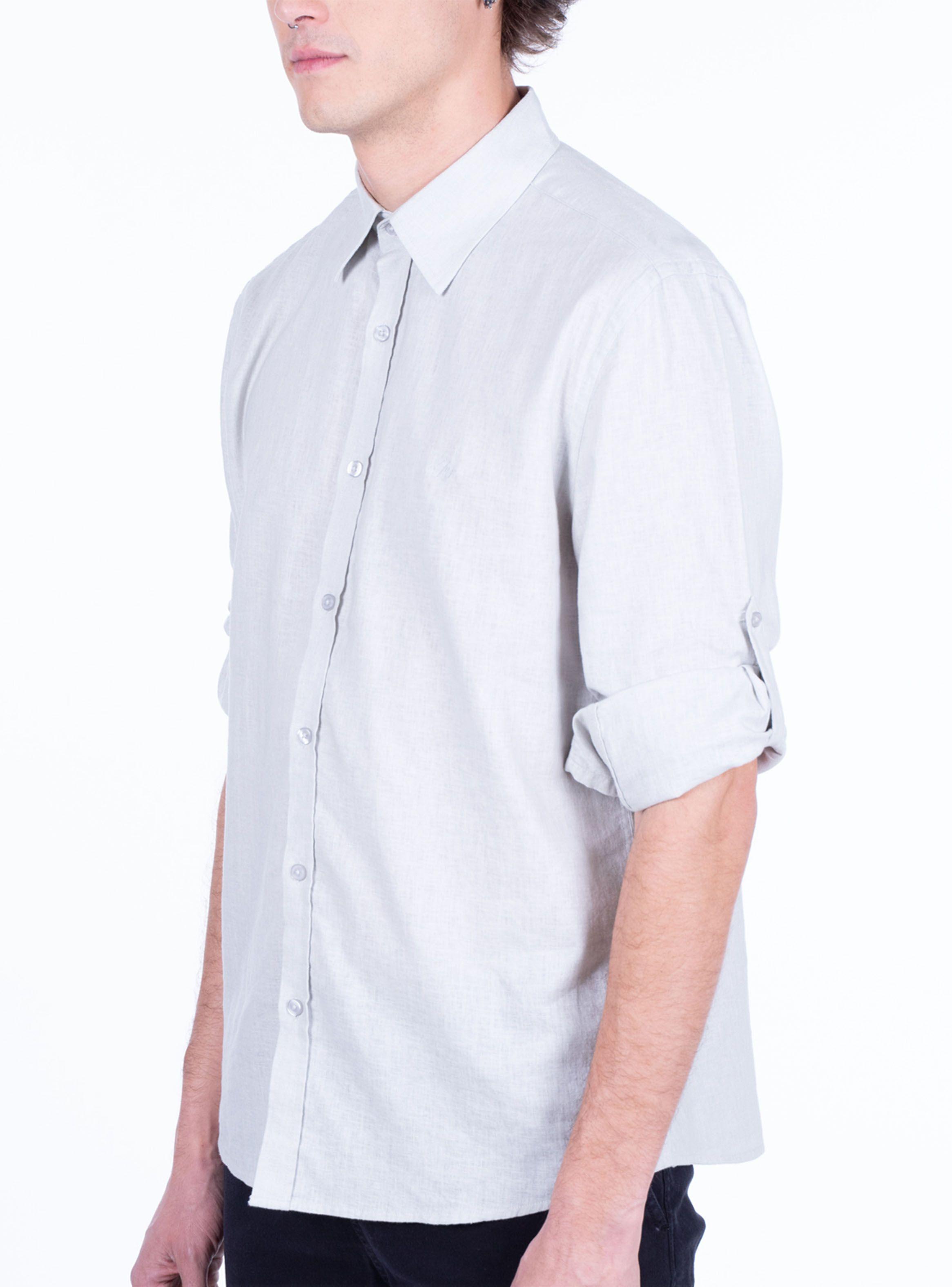 Camisa Manga Larga Linen Cotton Traba En Manga-2