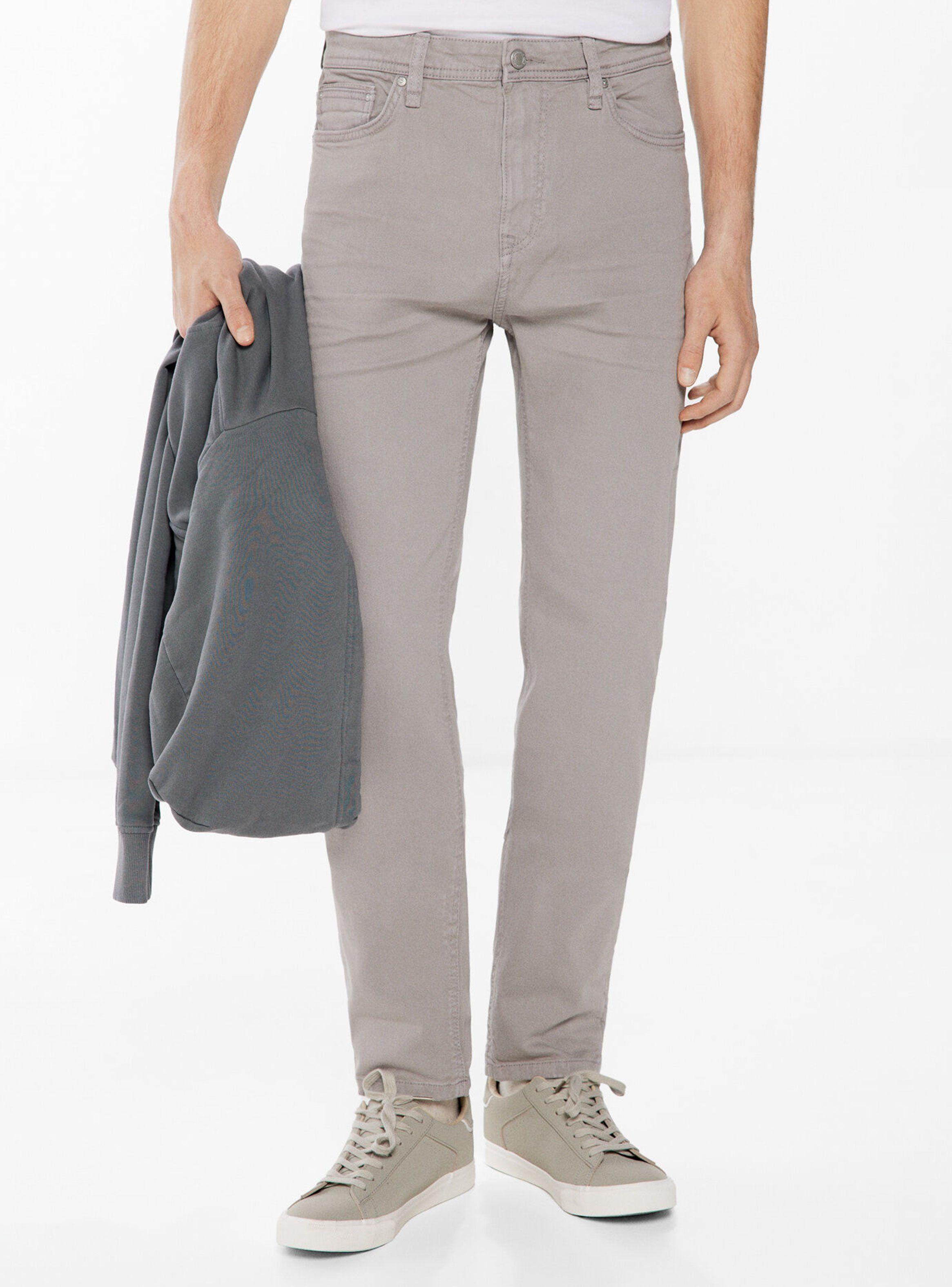 Pantalón 5 Bolsillos Color Slim Lavado-0
