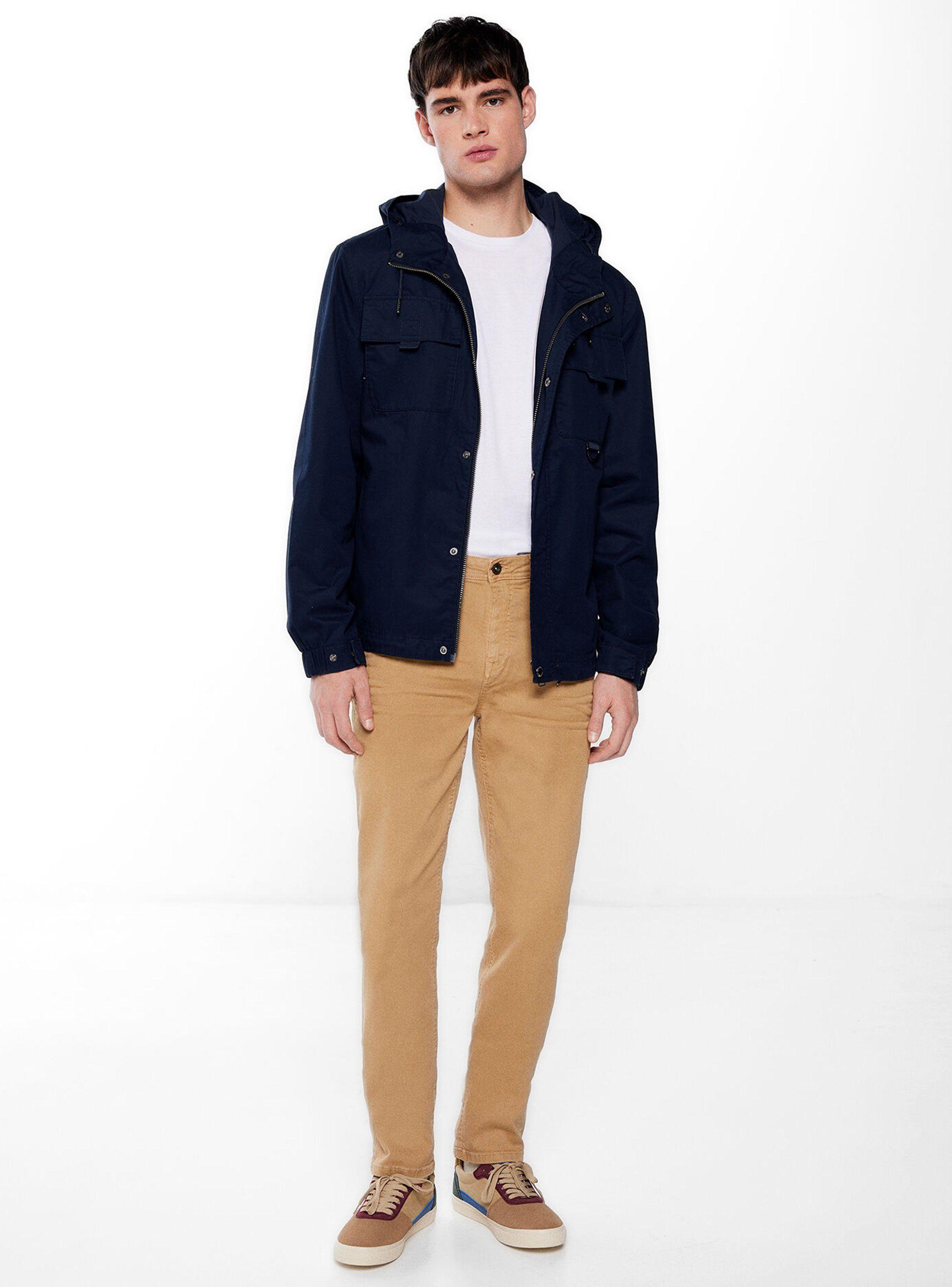 Pantalón 5 Bolsillos Color Regular Lavado-3