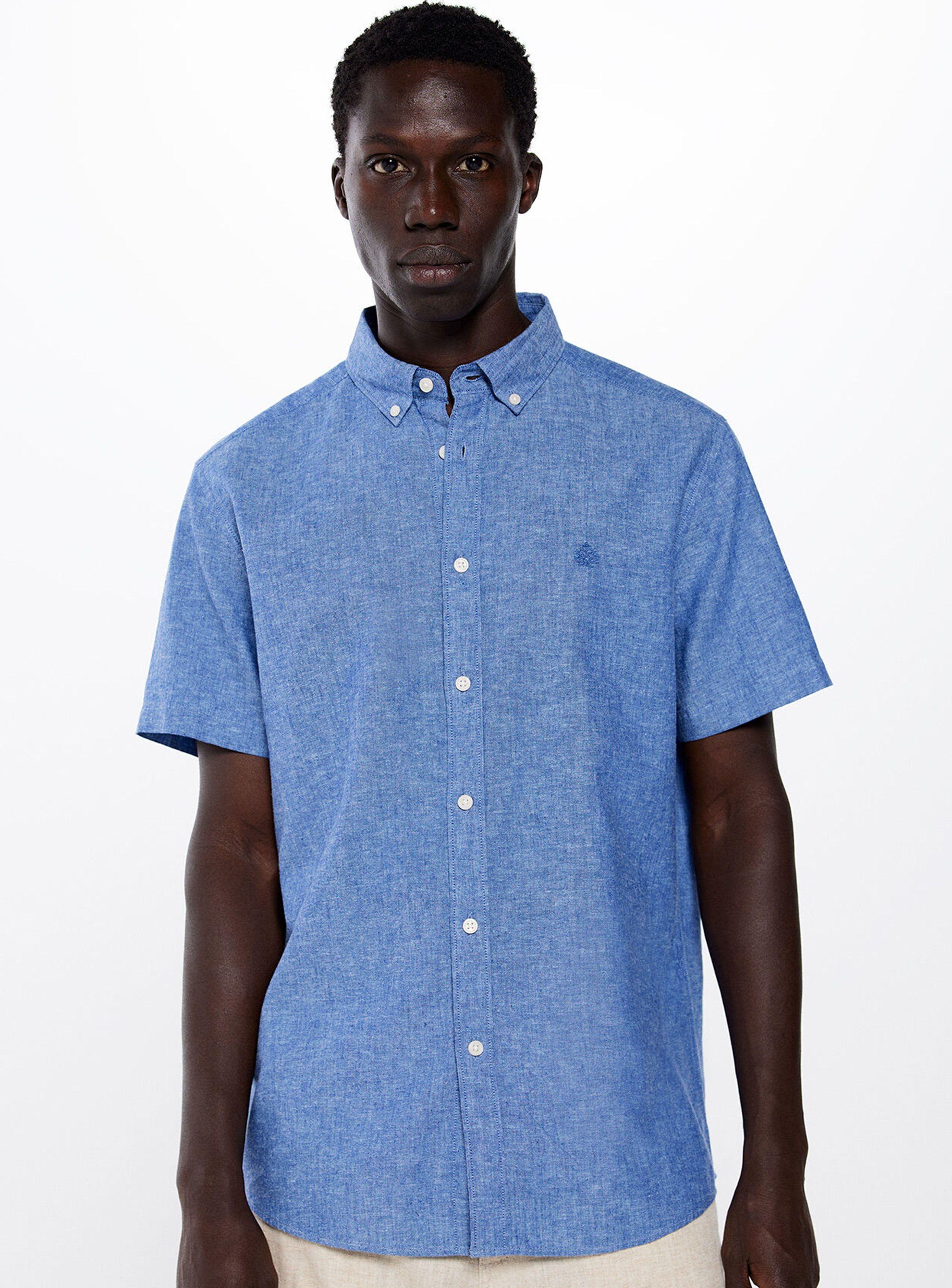 Camisa Manga Corta de Lino-0