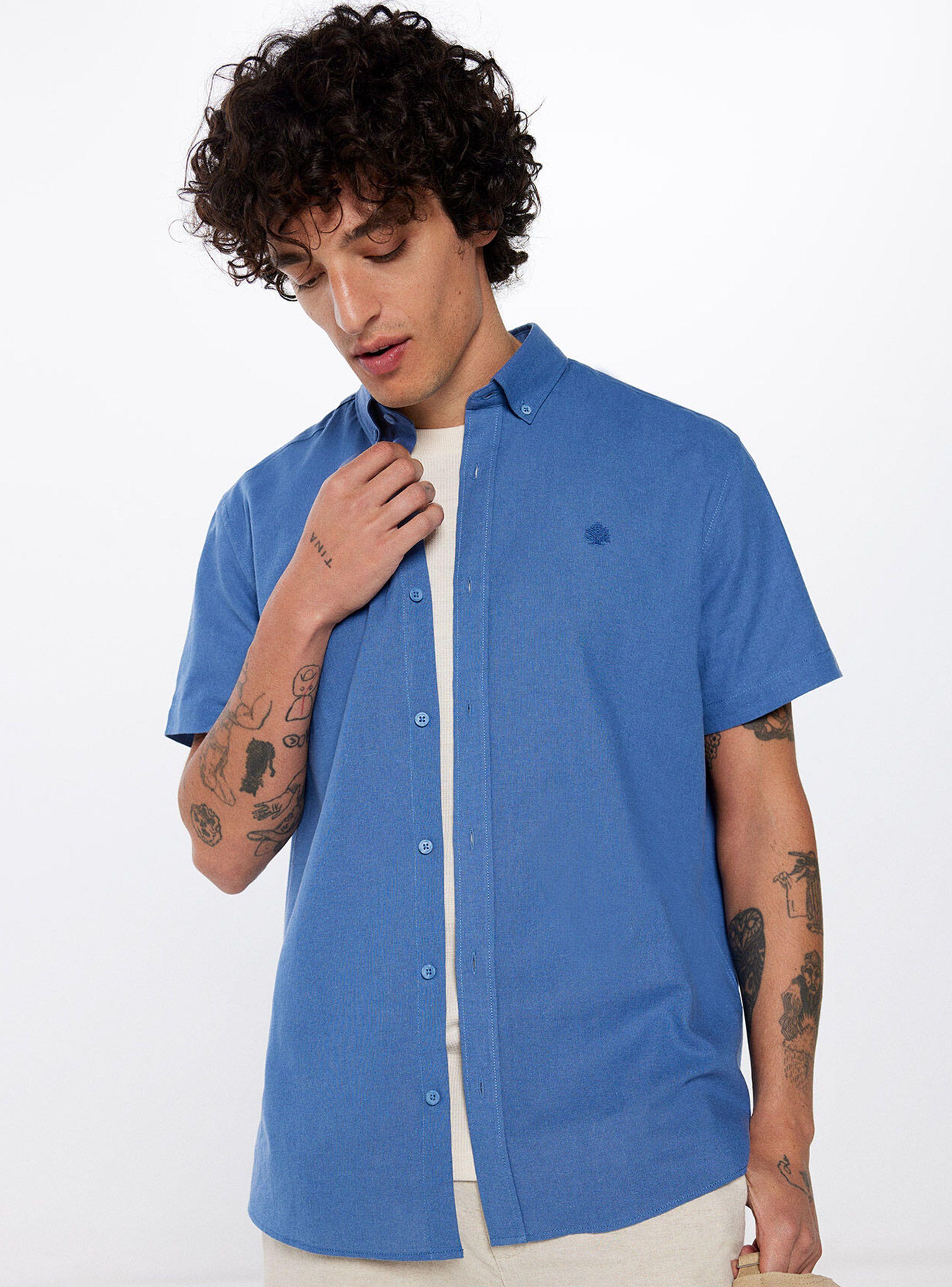 Camisa Manga Corta Lino-0