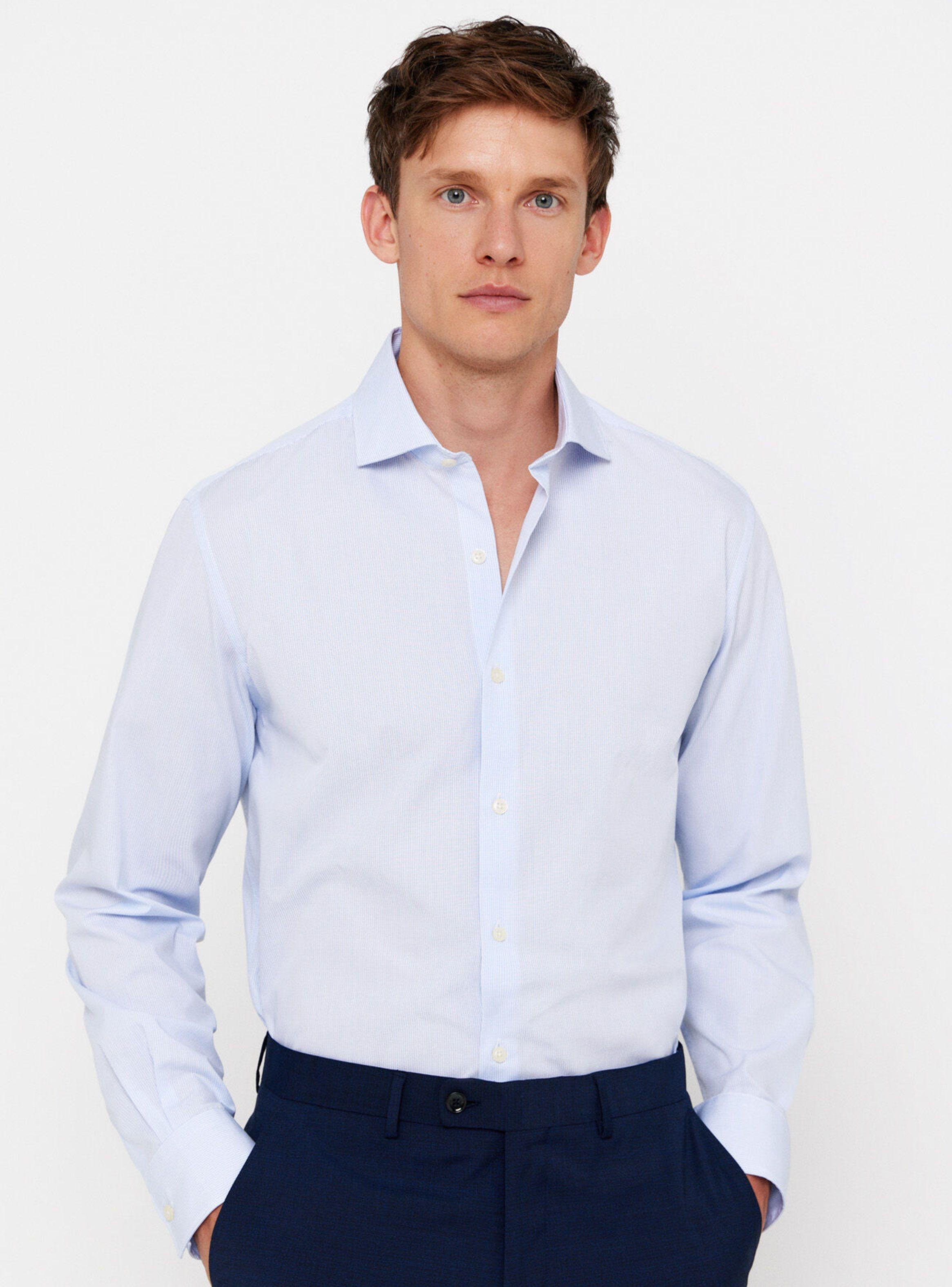 Camisa Vestir Cuadros Fácil Planchado-0