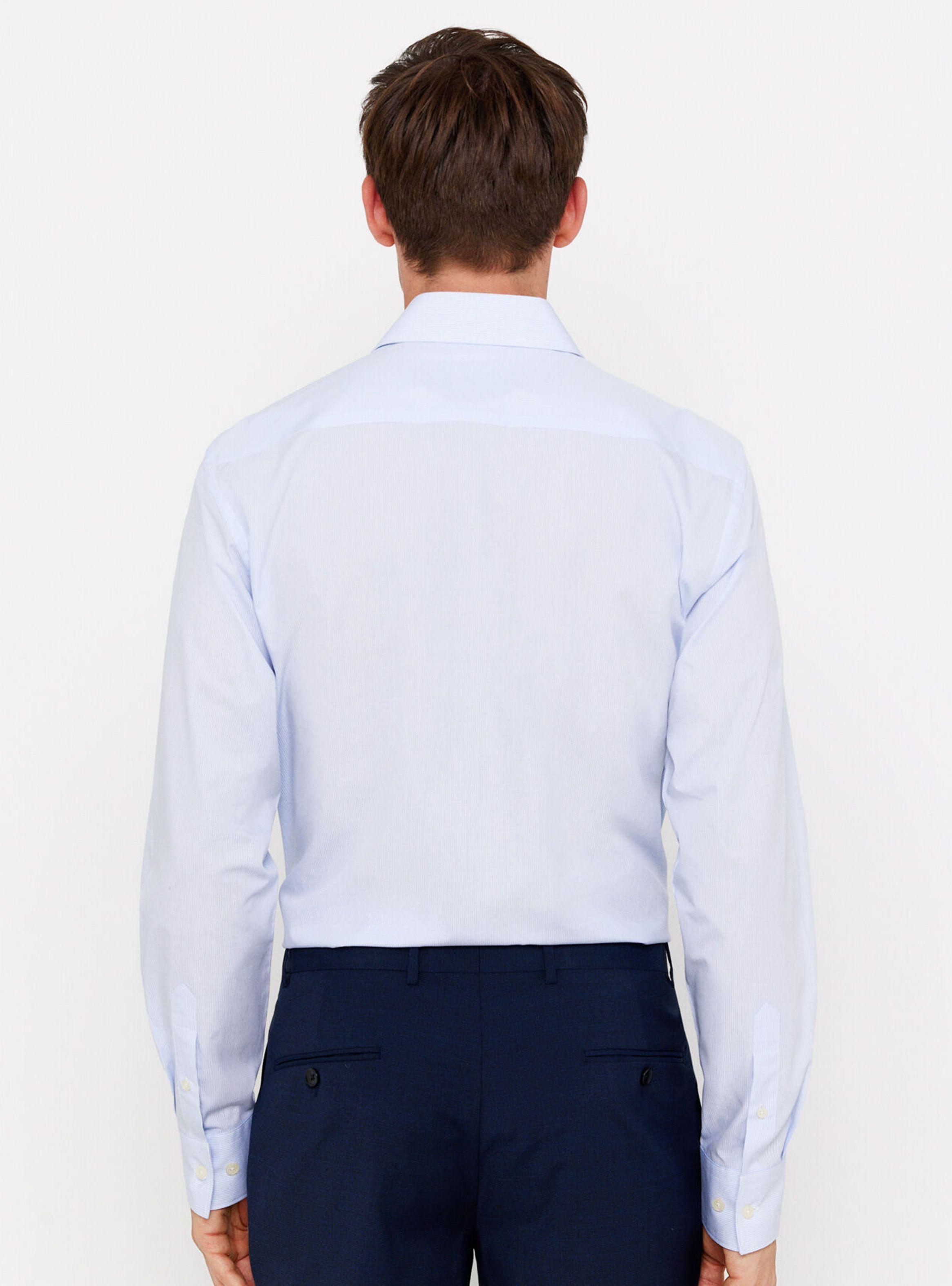 Camisa Vestir Cuadros Fácil Planchado-1