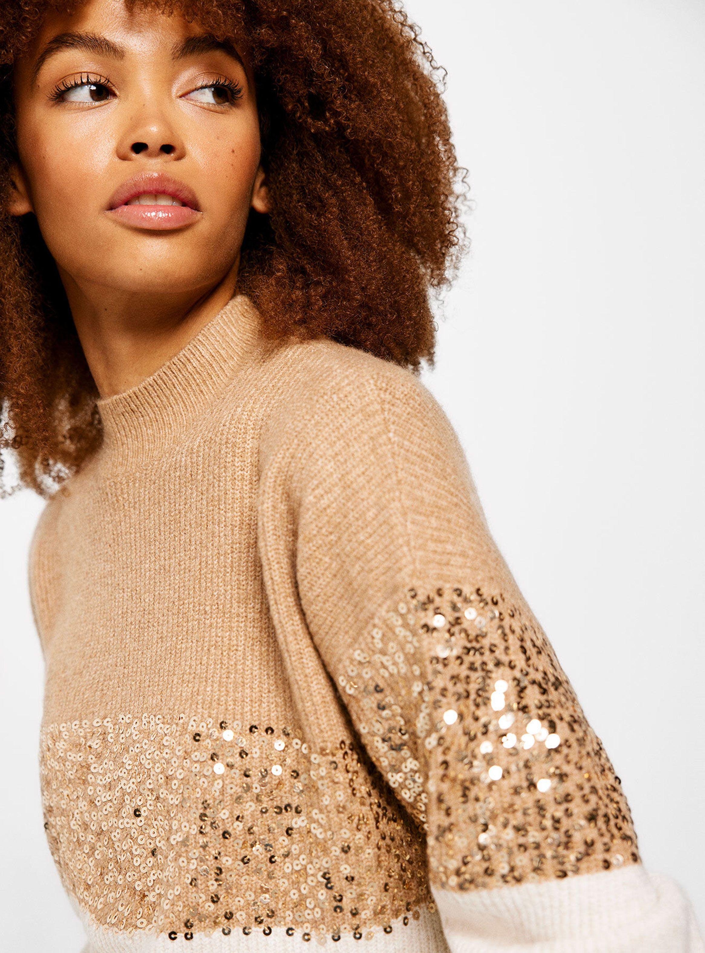 Sweater Color Block Lentejuelas-2