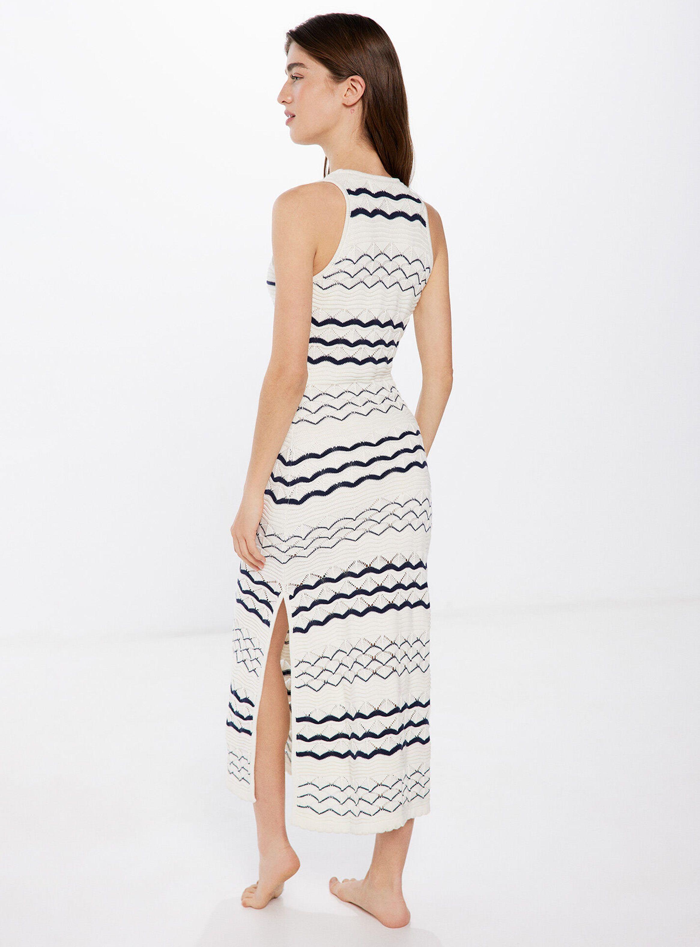 Vestido Midi Punto Pointelle-1