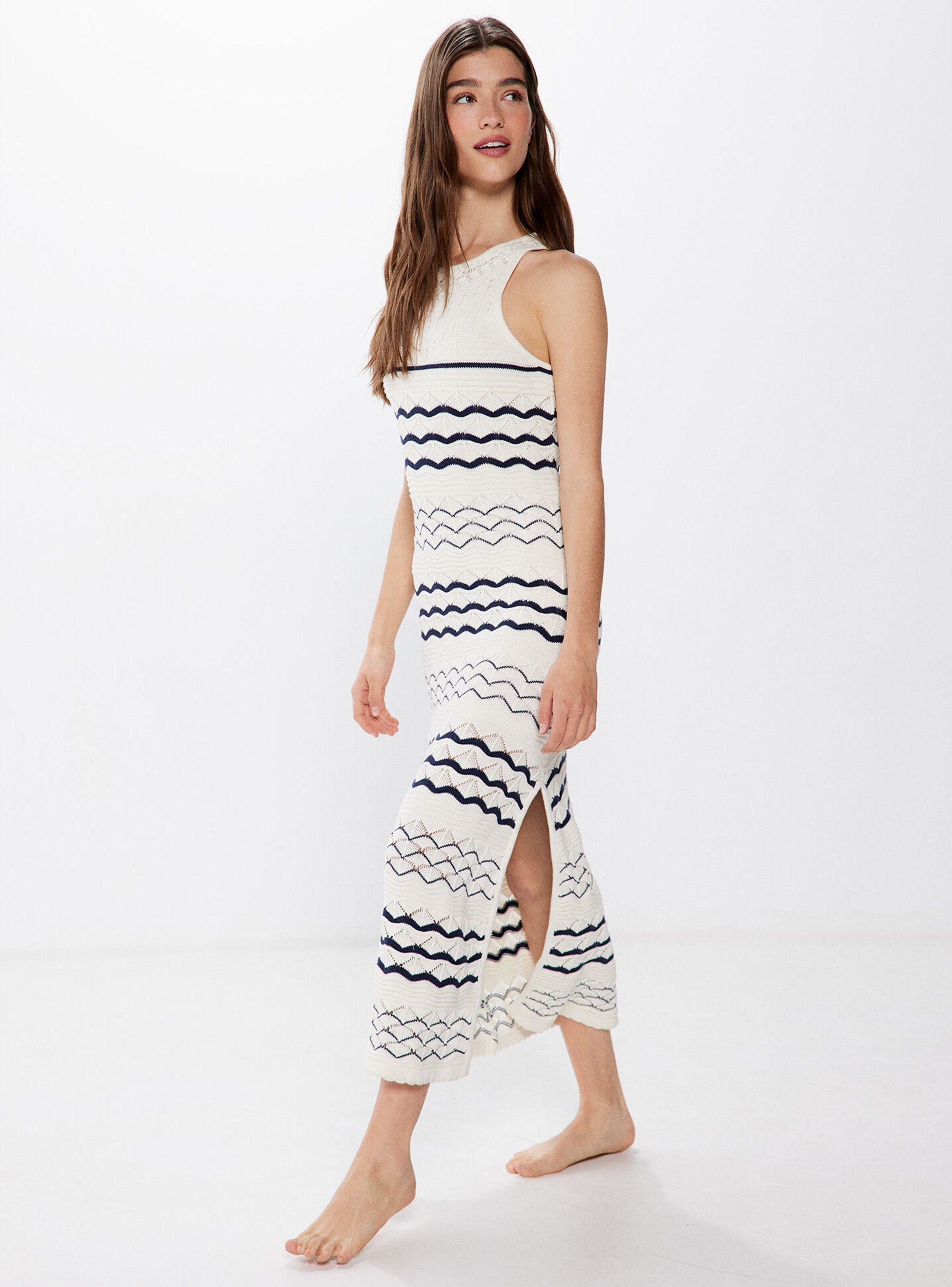 Vestido Midi Punto Pointelle-2