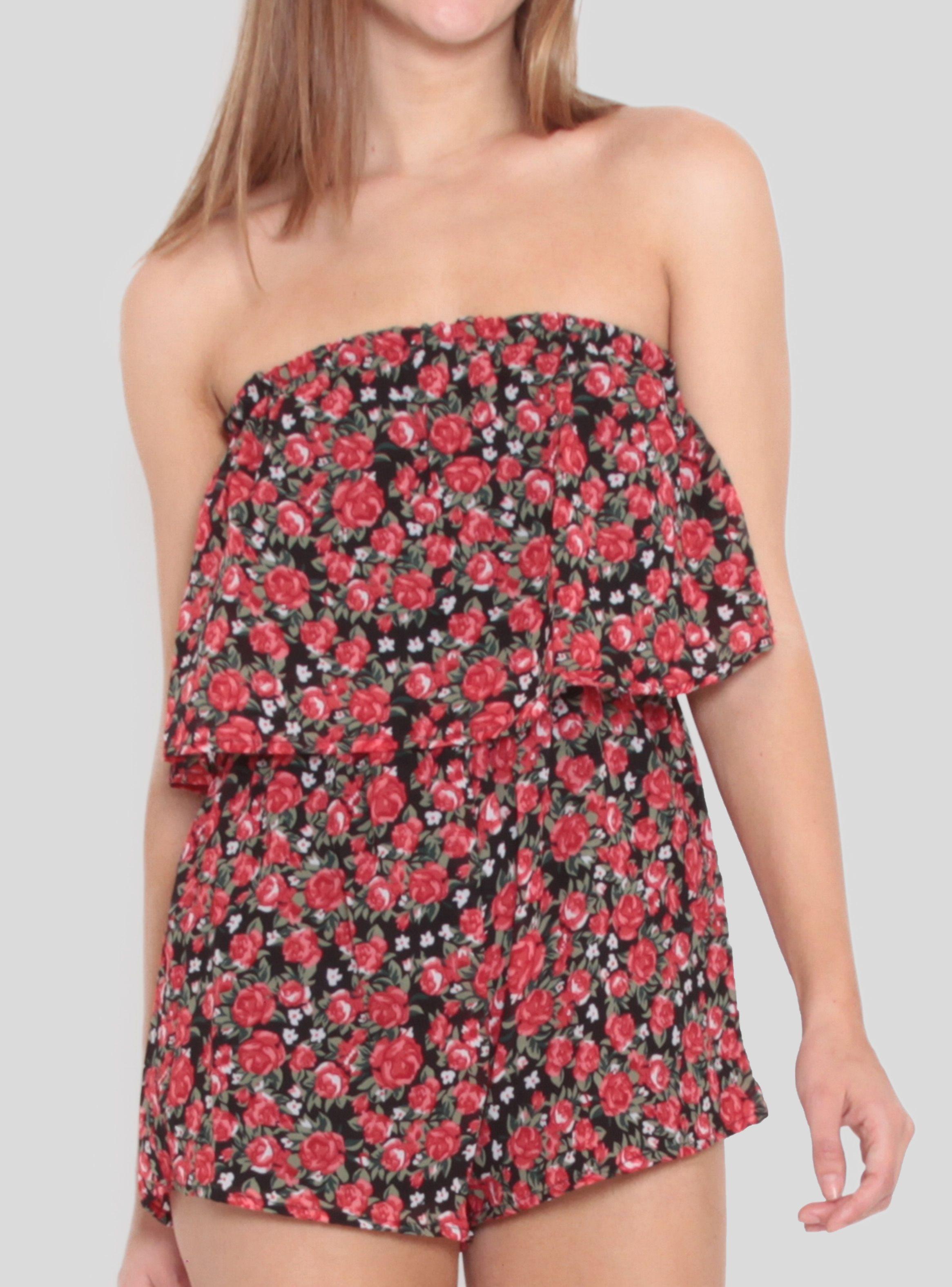 Enterito Floreado Cuello Halter Wados-0