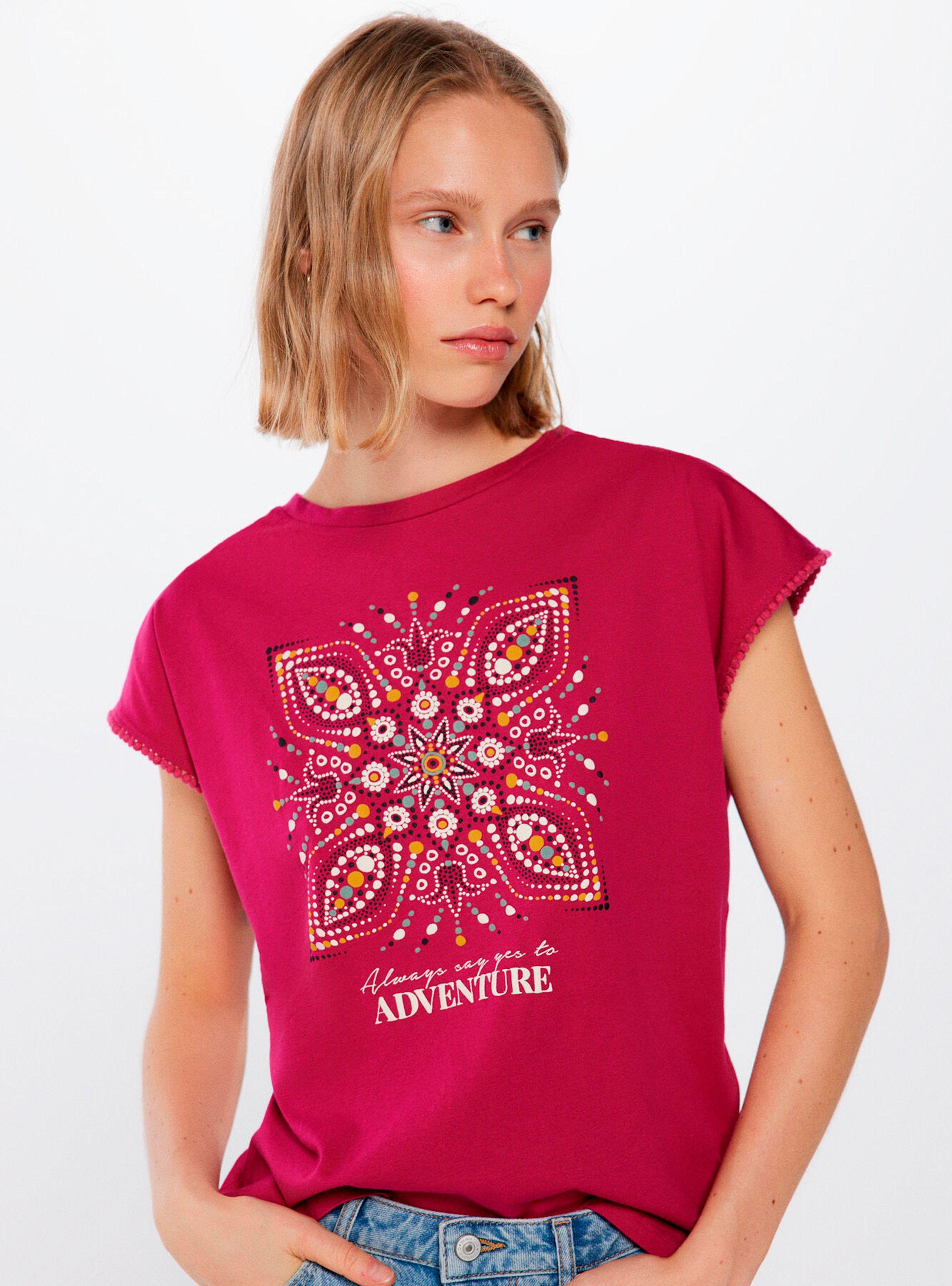 Polera Estampado Lace Bolitas-0