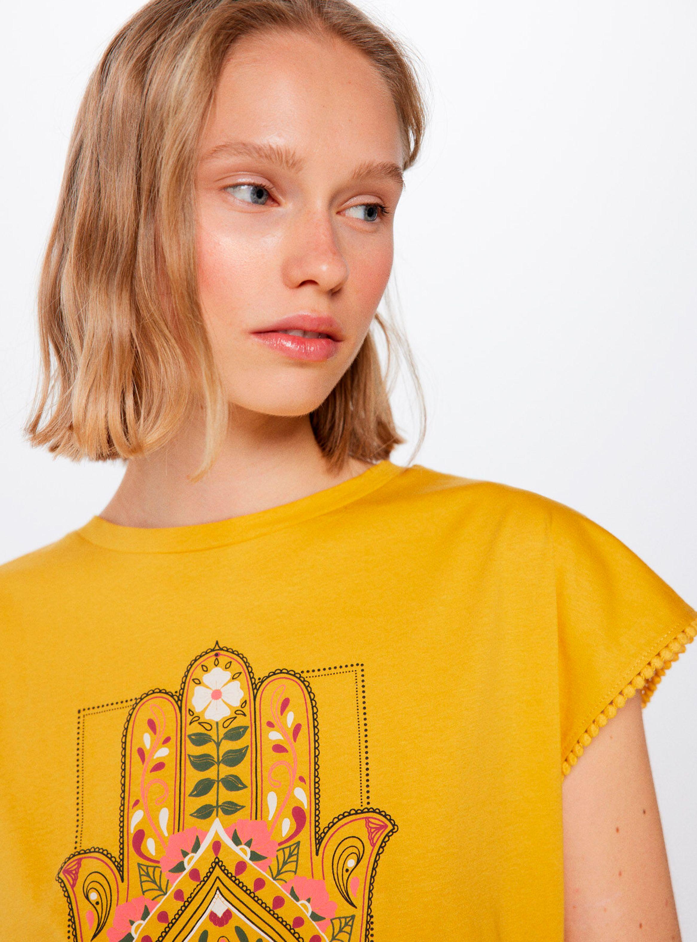 Polera Estampado Lace Bolitas Mano de Fátima-2