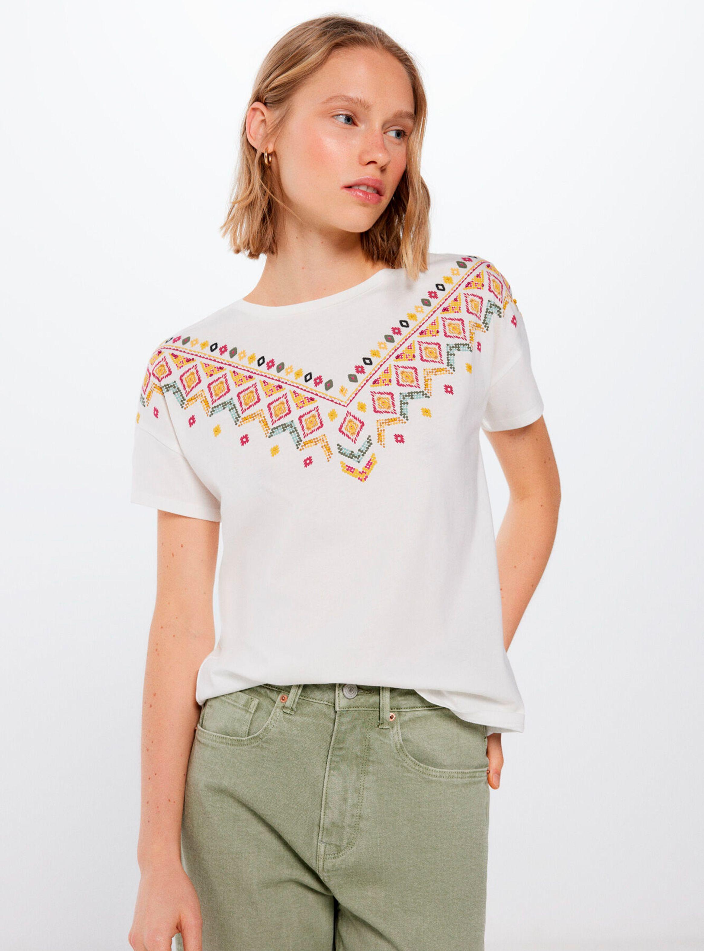 Polera Gráfica Étnica Color-0