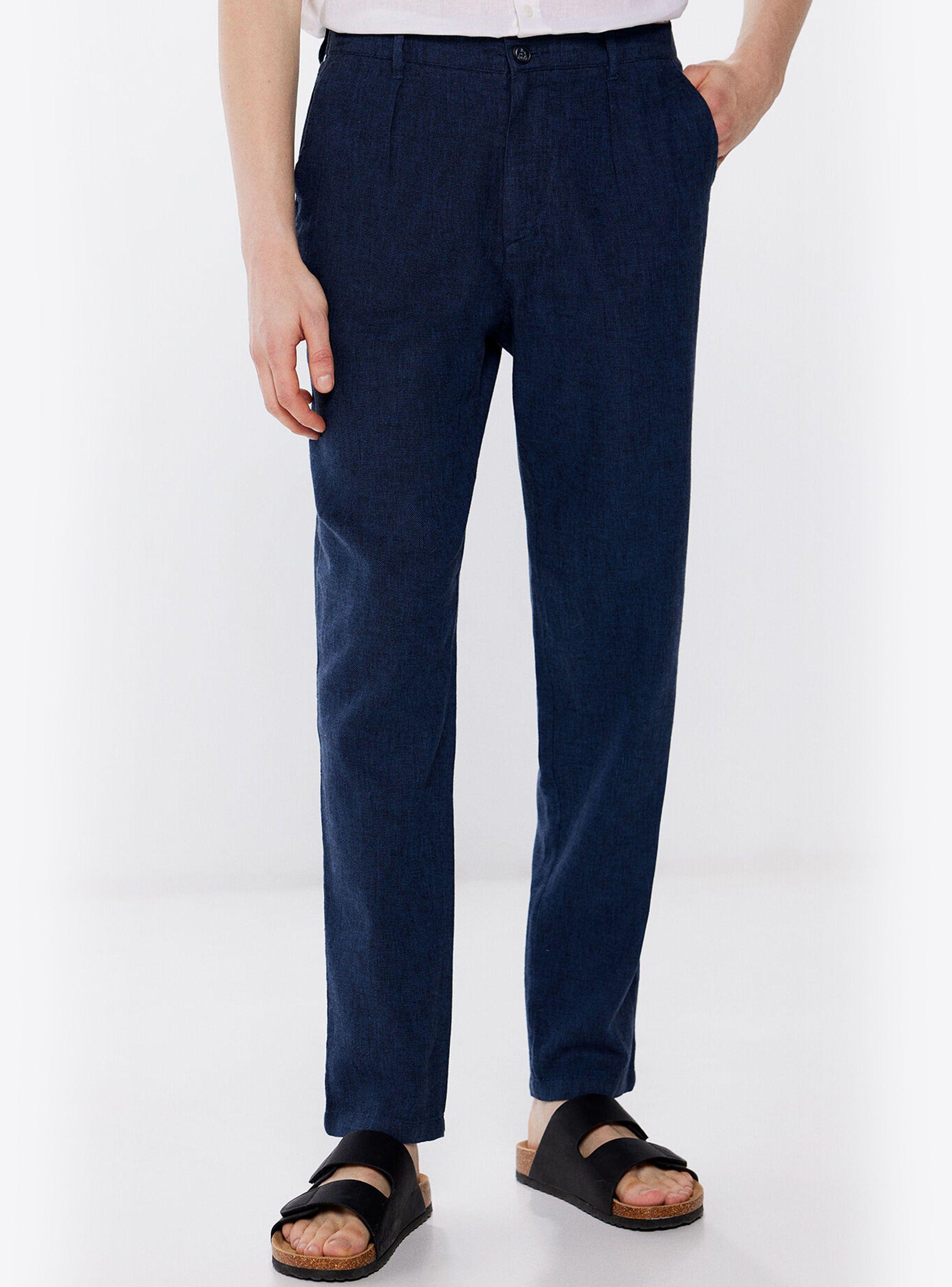 Pantalón Lino Slim Fit-0