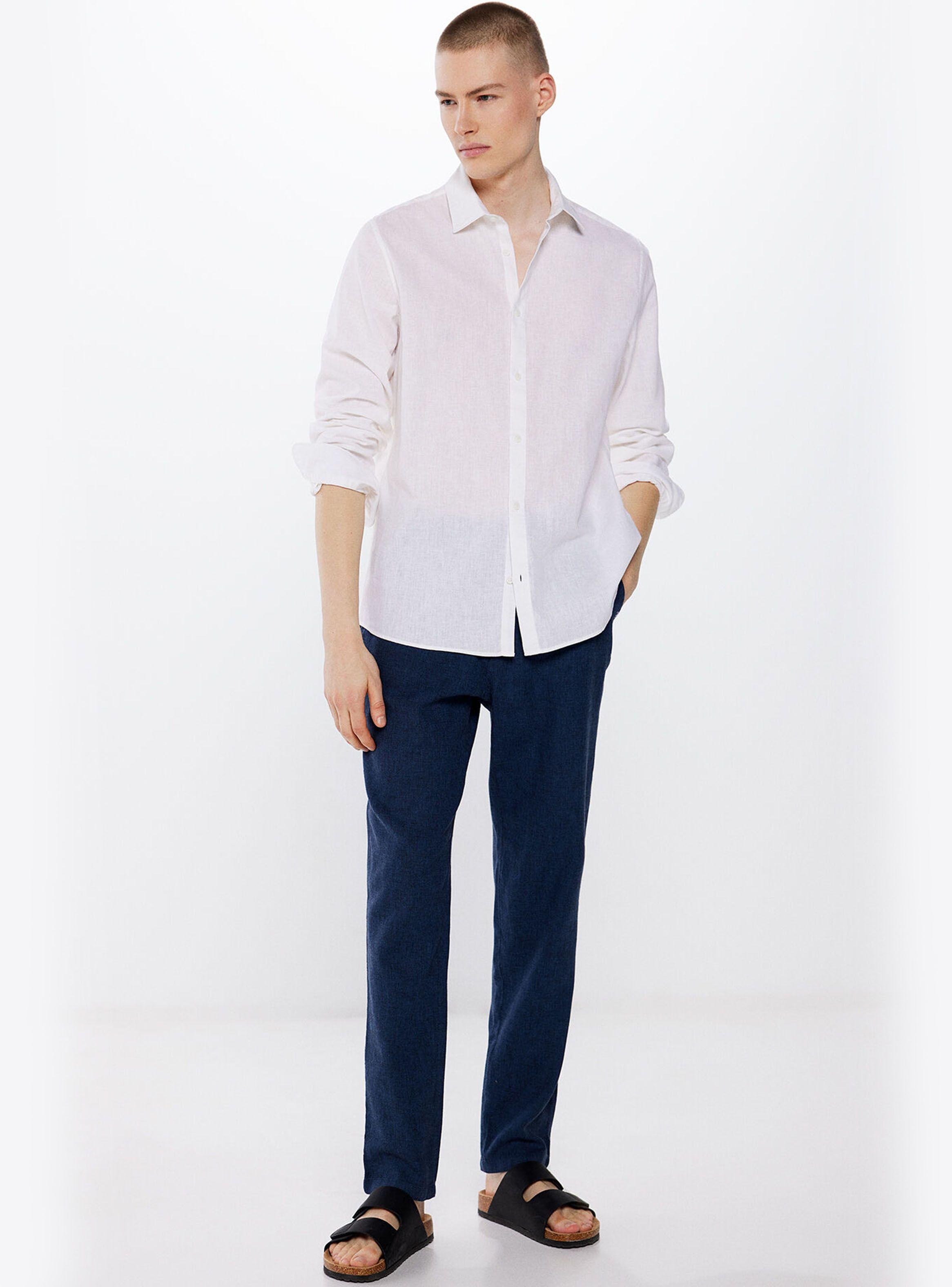 Pantalón Lino Slim Fit-3