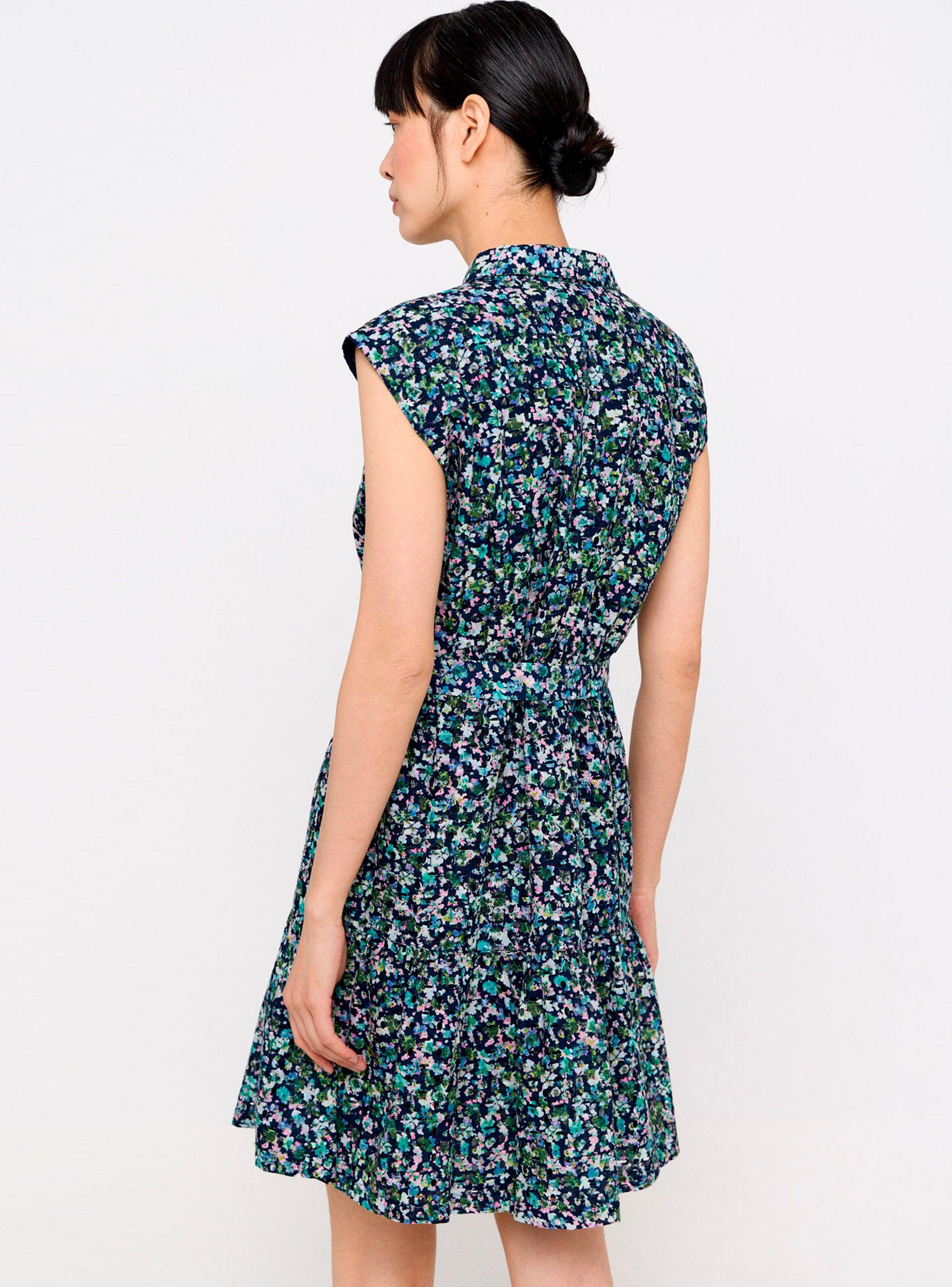 Vestido Camisero Algodón Bordado-1