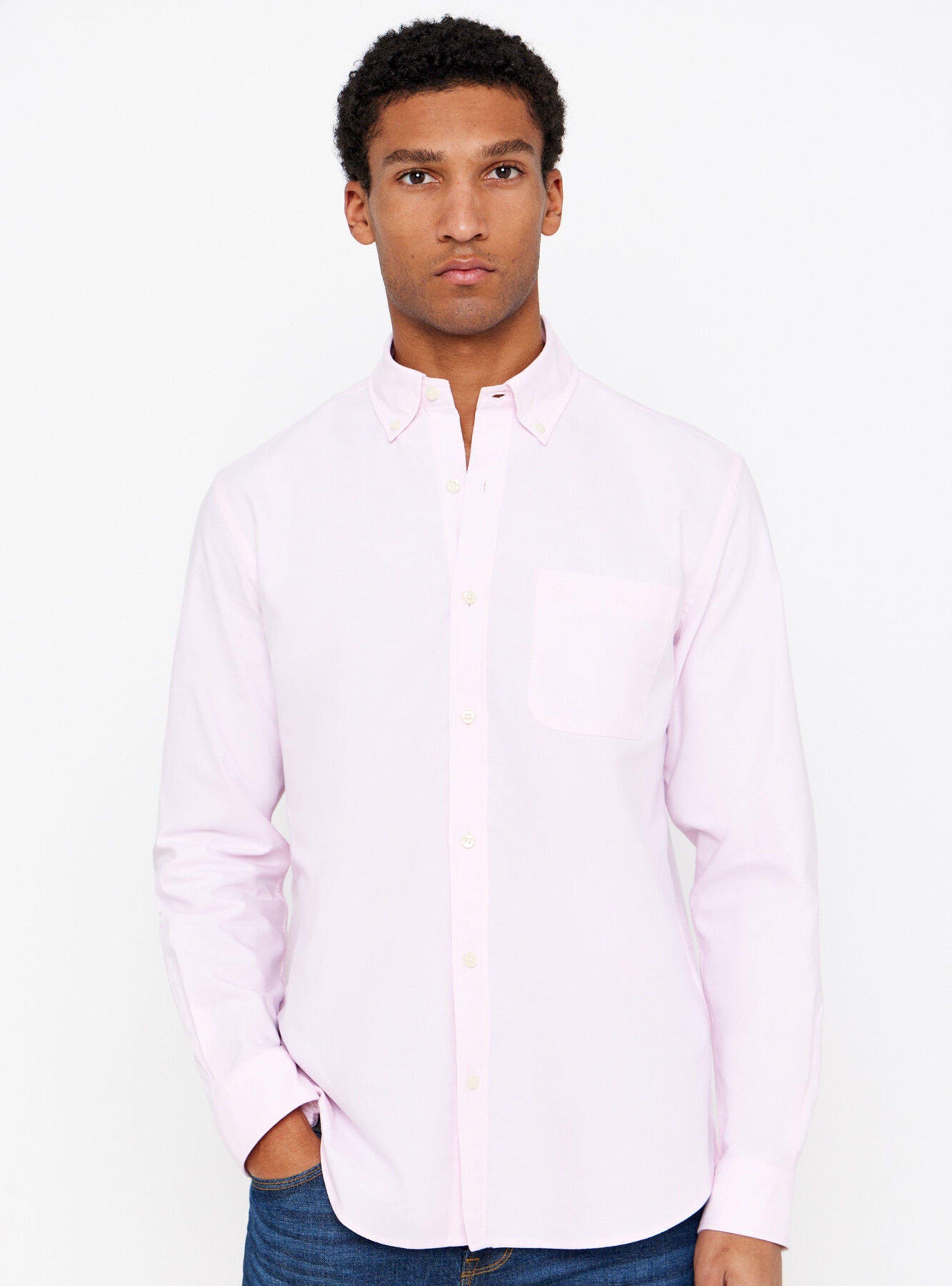 Camisa Oxford Estilo Liso-0