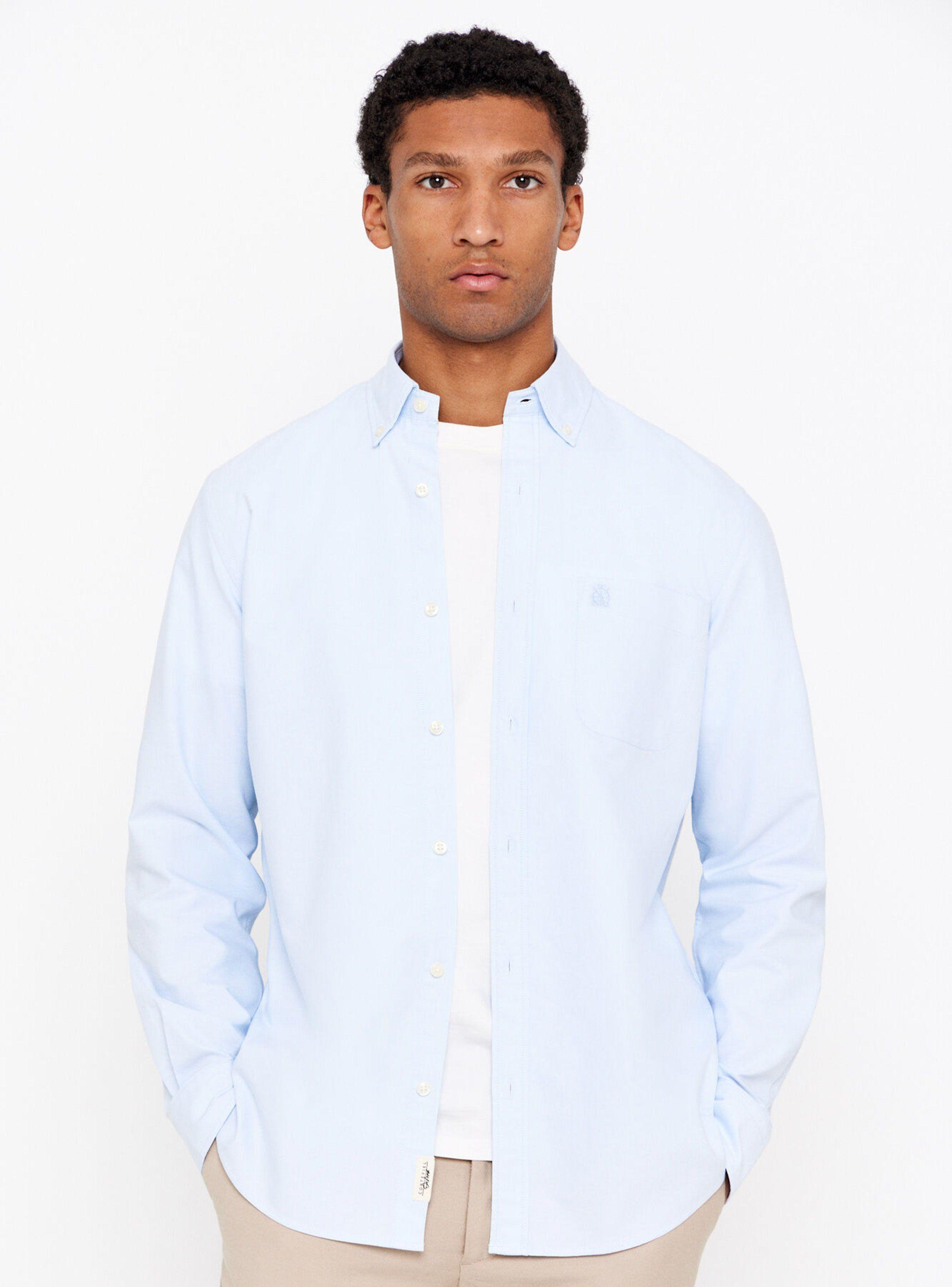 Camisa Oxford Estilo Liso-0