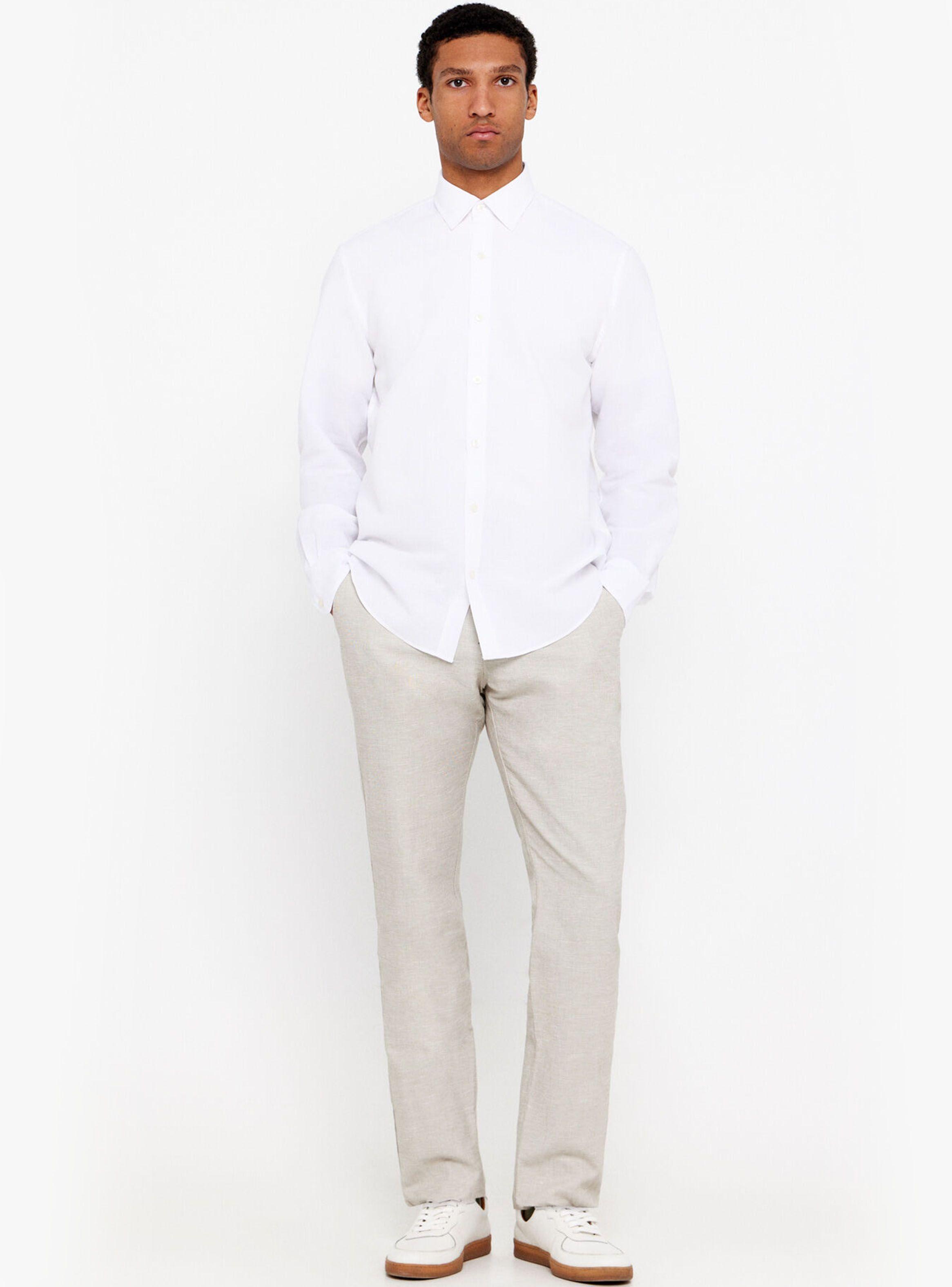 Camisa Lino Algodón Liso-3