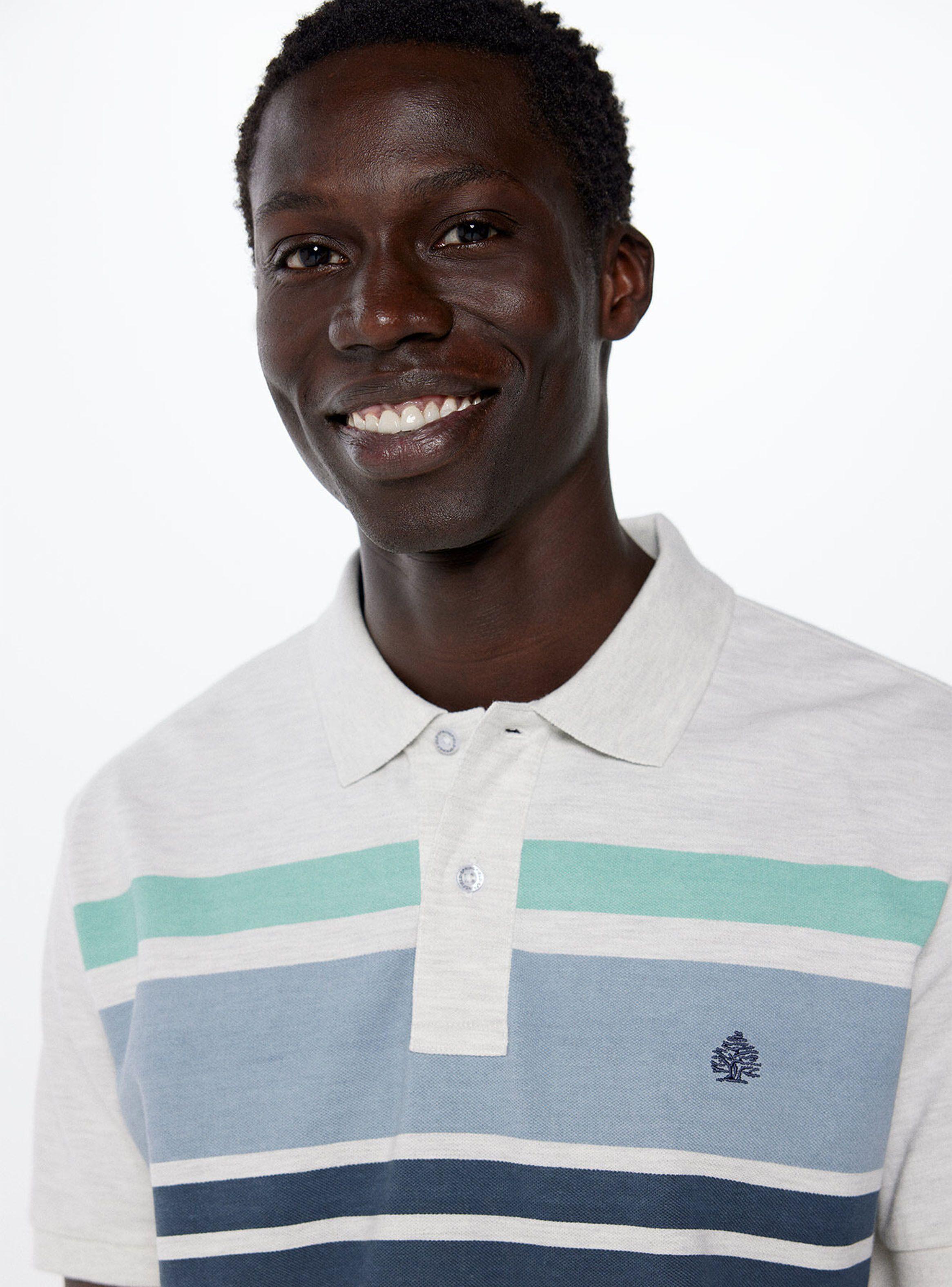 Polera Polo Piqué Bloque Color Regular Fit-2