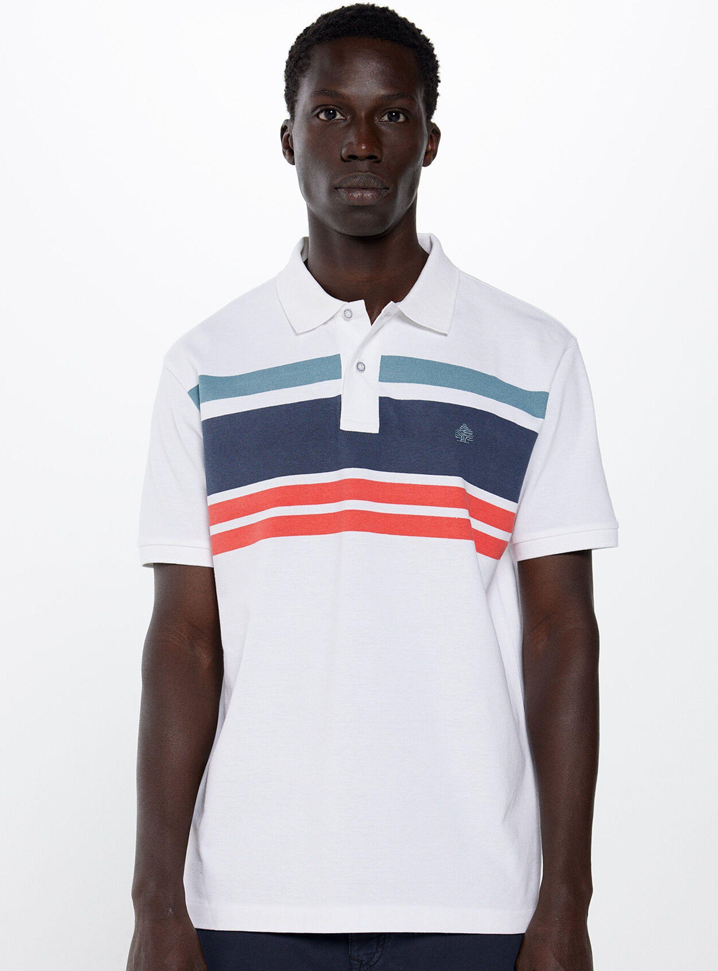 Polera Polo Piqué Rayas Regular Fit-0