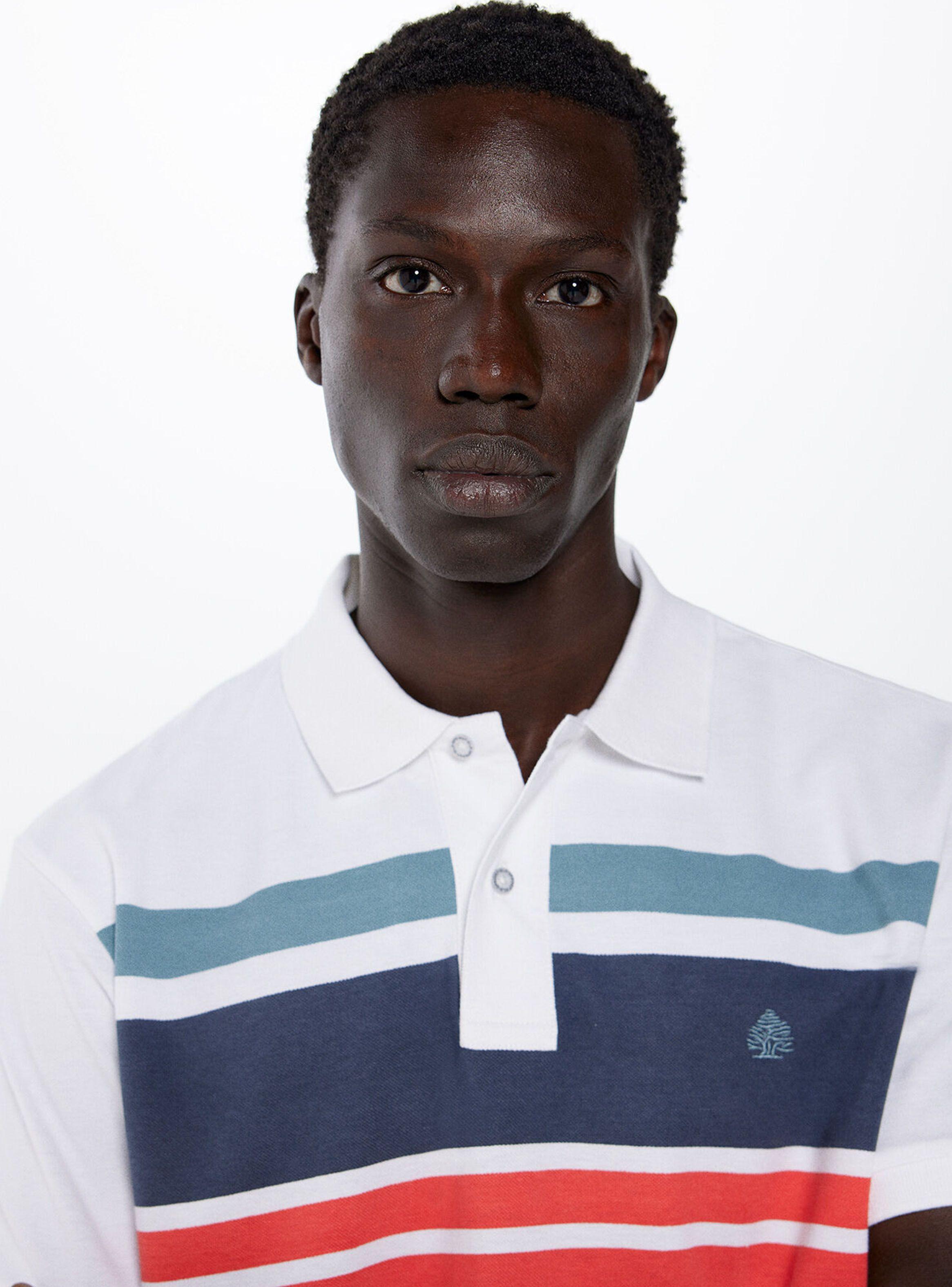 Polera Polo Piqué Rayas Regular Fit-2