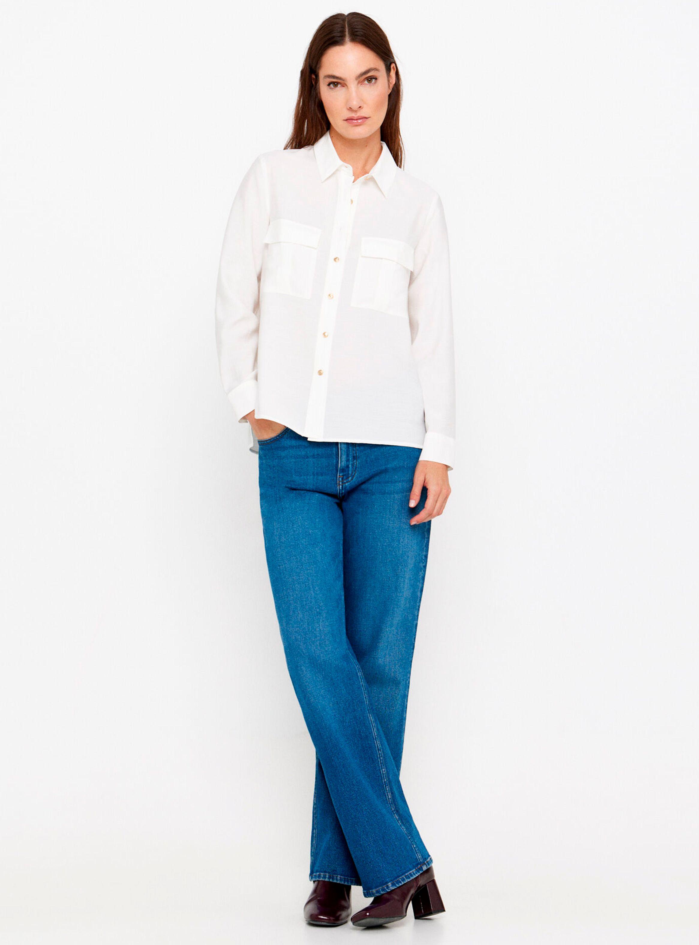 Camisa Blanca Botones Metálicos-3