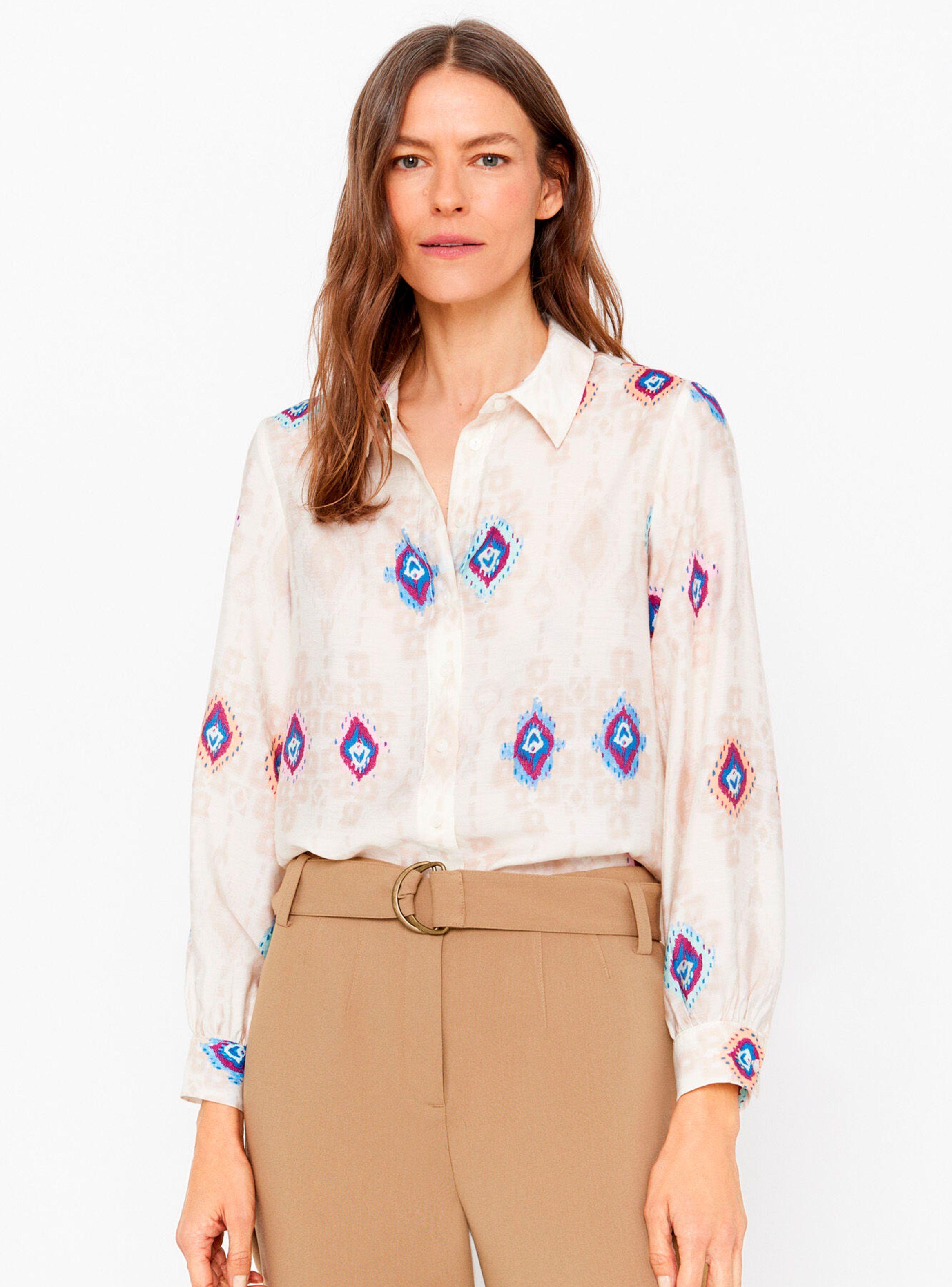 Camisa Estampada Figura Bicolor-0