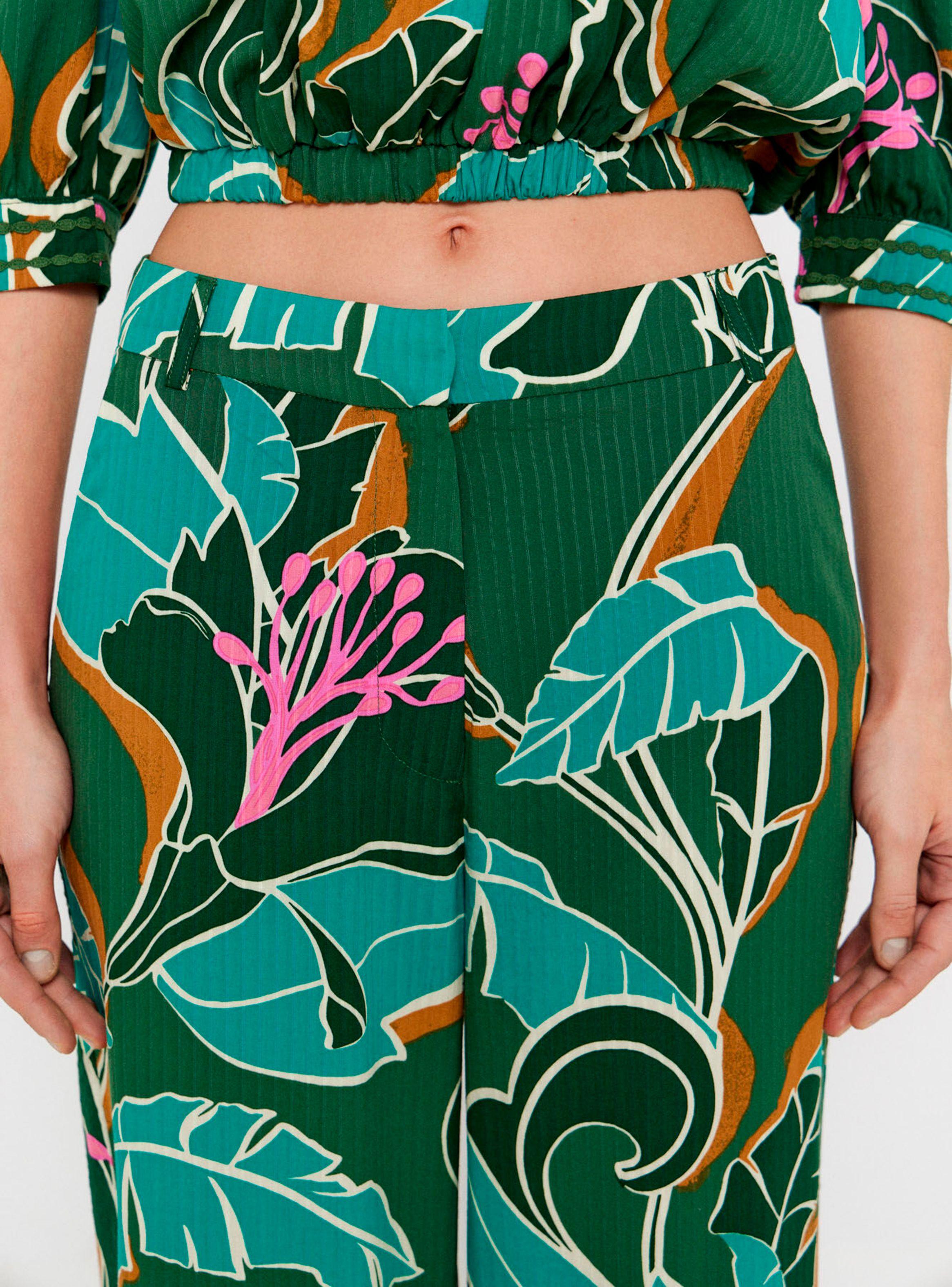 Pantalón Estampado Tropical-2