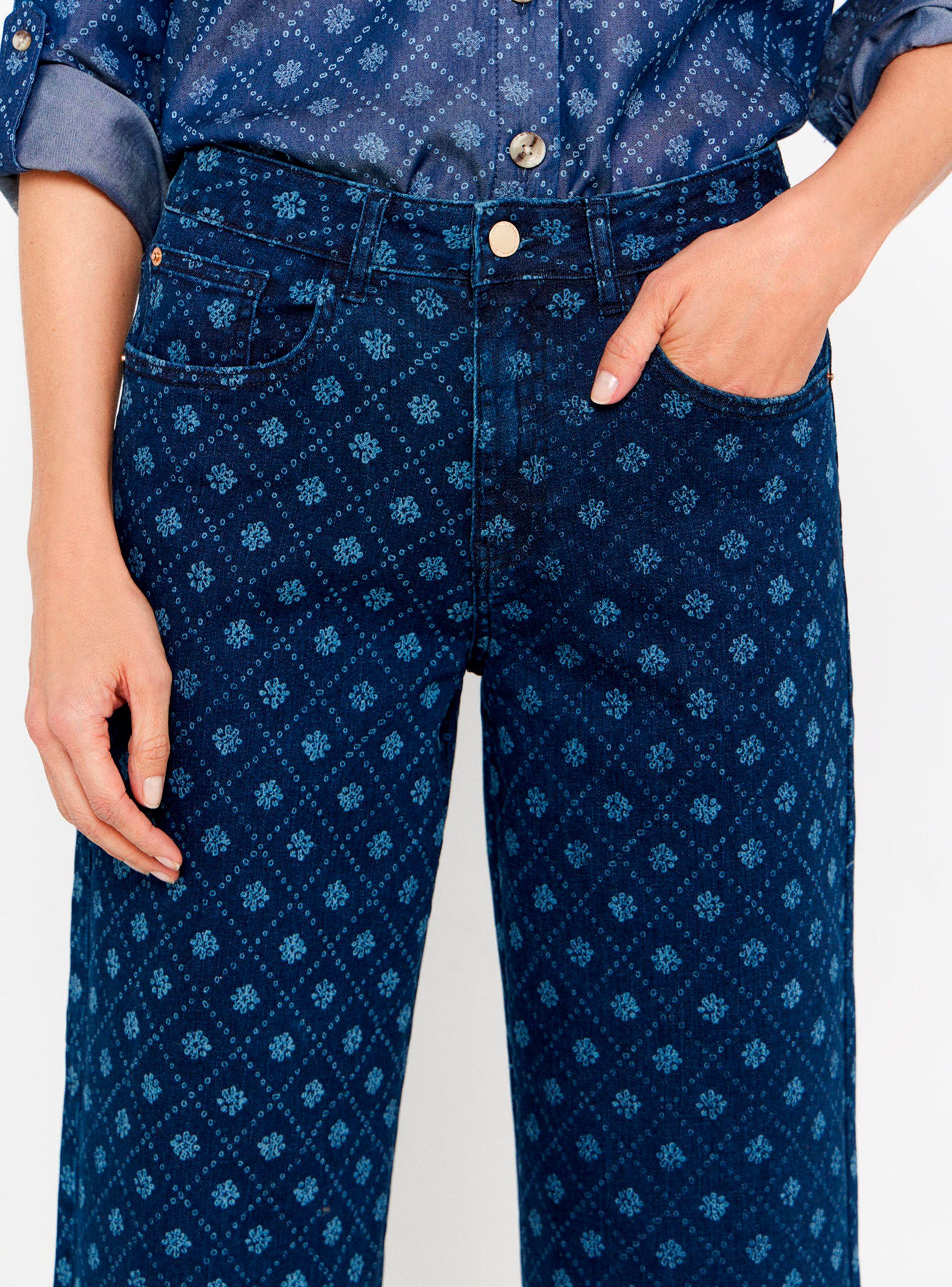 Pantalón Vaquero Palazzo Láser-2