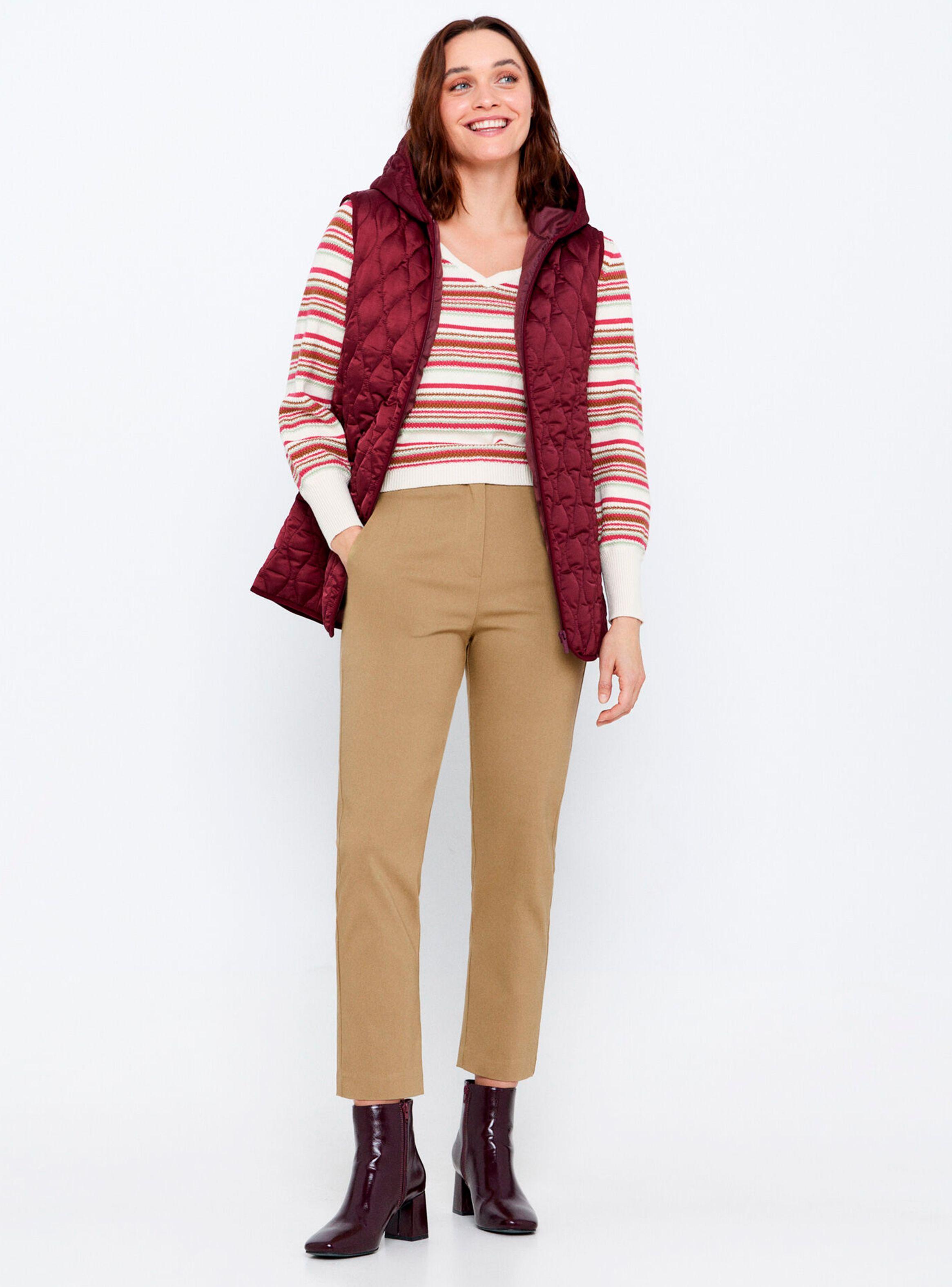 Sweater Algodón Cuello V Rayas-3