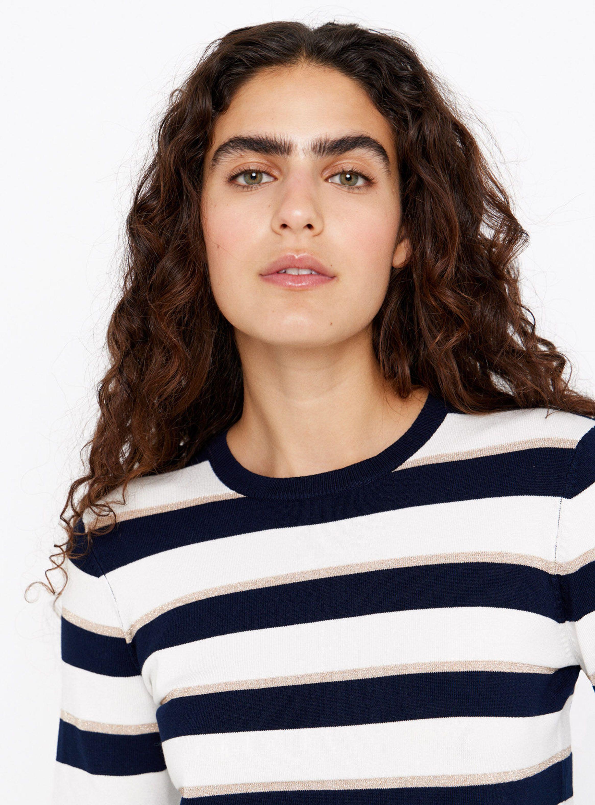 Sweater Rayas Lurex Corte Recto-2