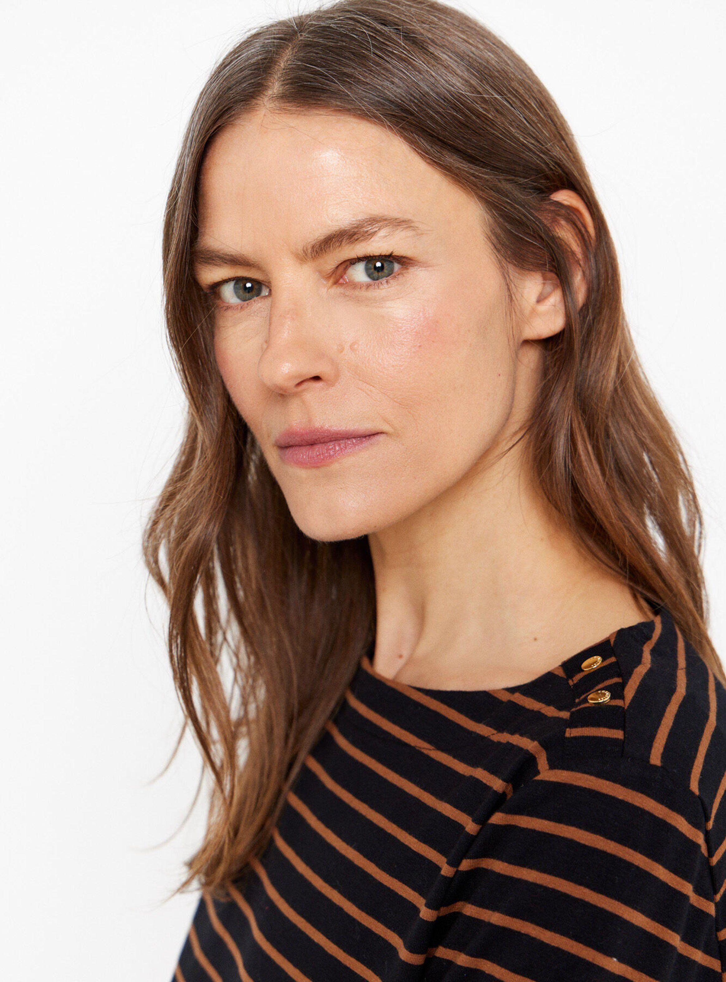 Polera Básica Cuello Redondo a Rayas-2