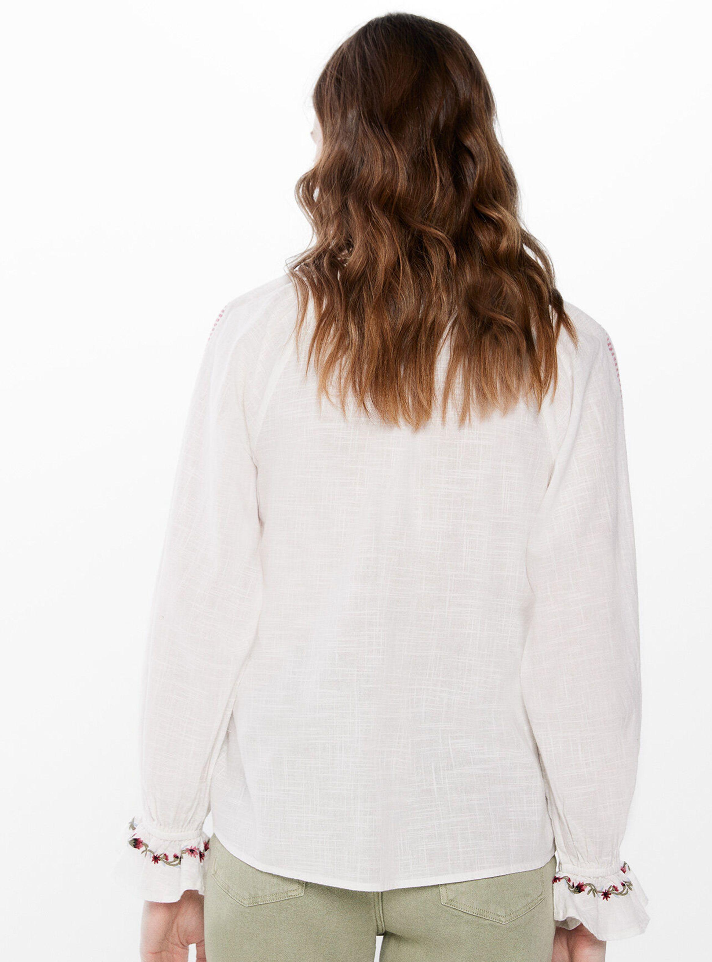 Blusa Boho Bordados Flores-1