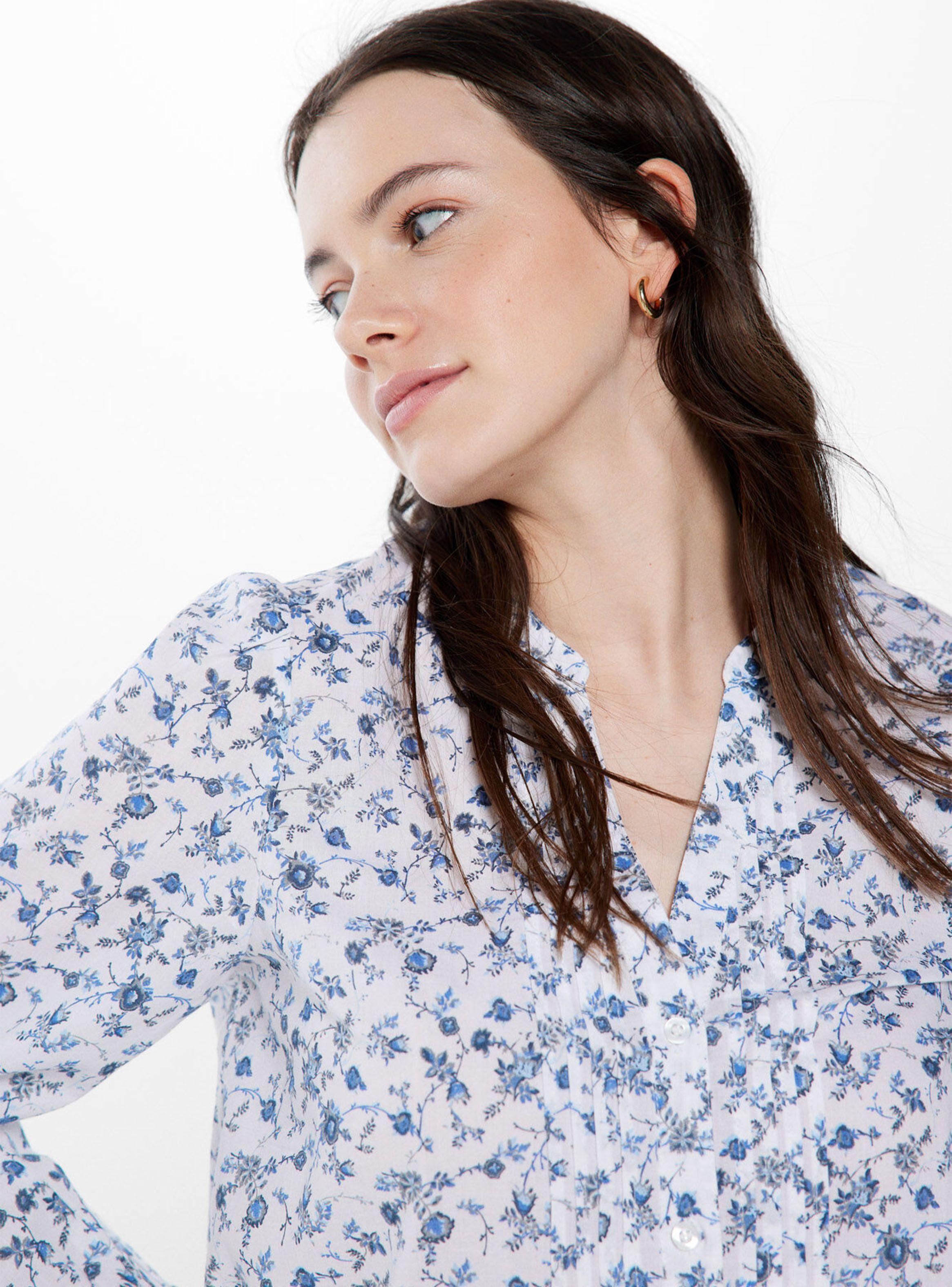 Blusa Plisados Estampada-2