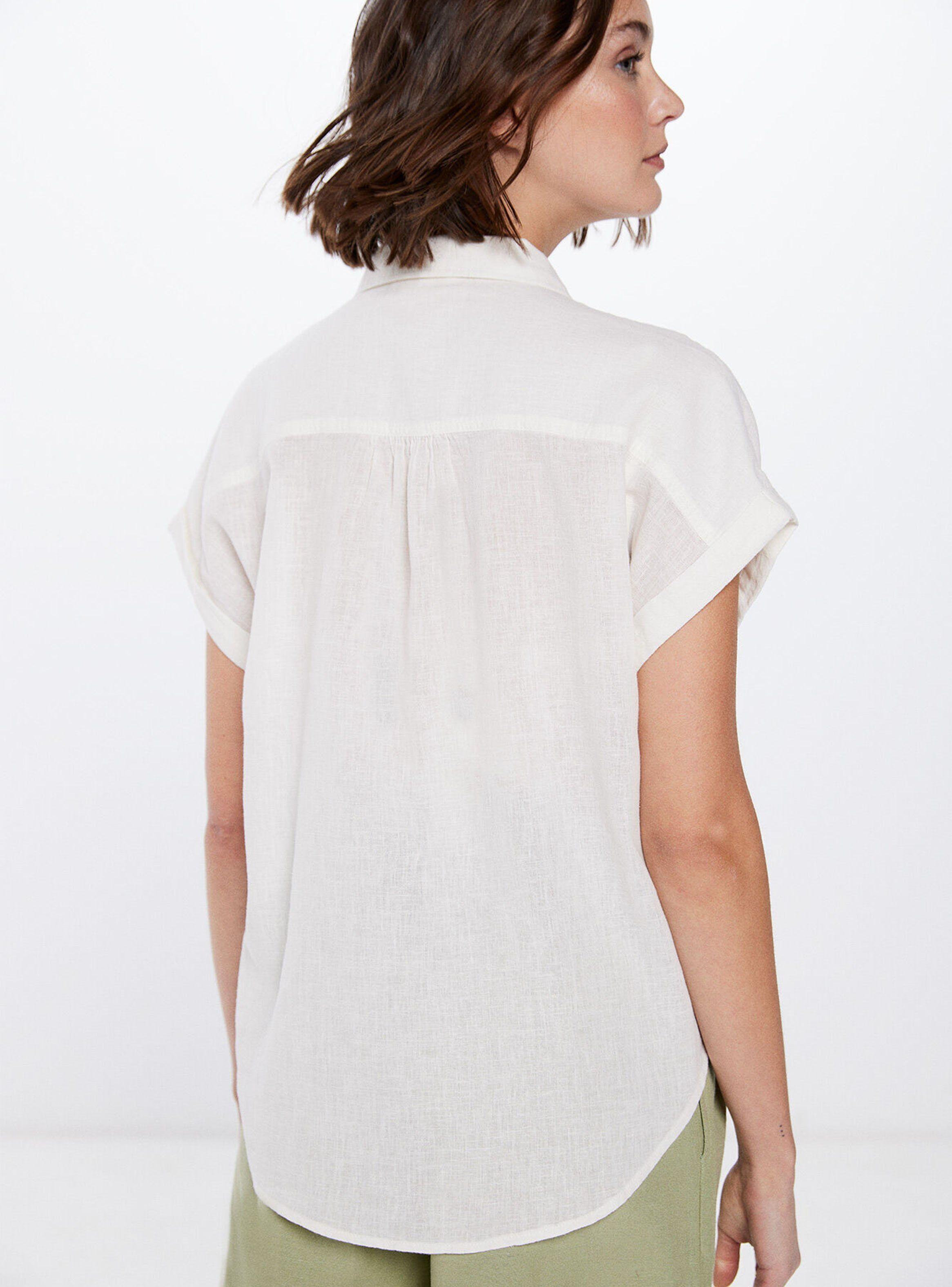 Camisa Bolsillo con Lino-1