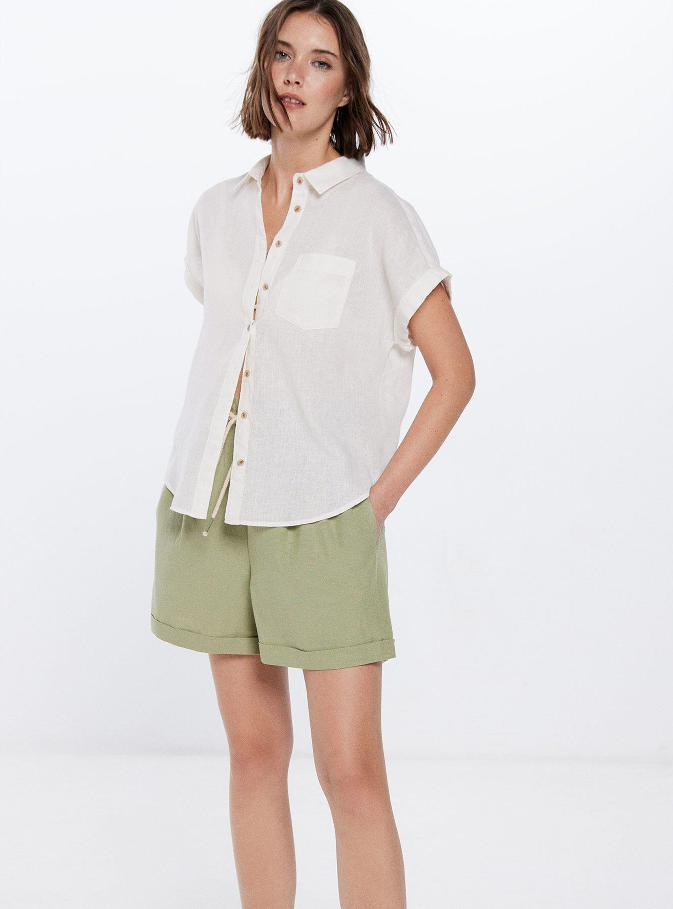 Camisa Bolsillo con Lino-3