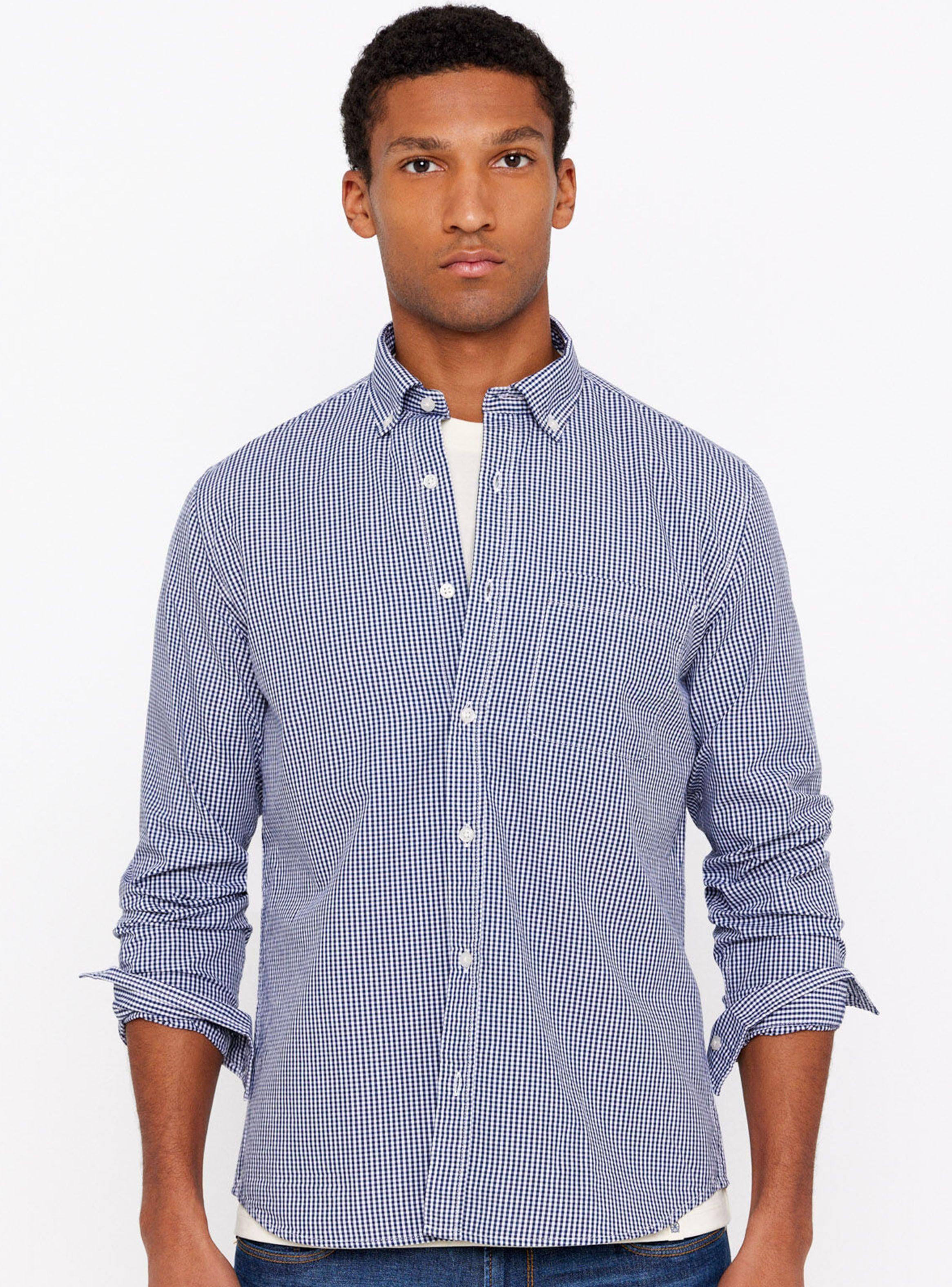 Camisa Print Cuadros Fácil Plancha-0