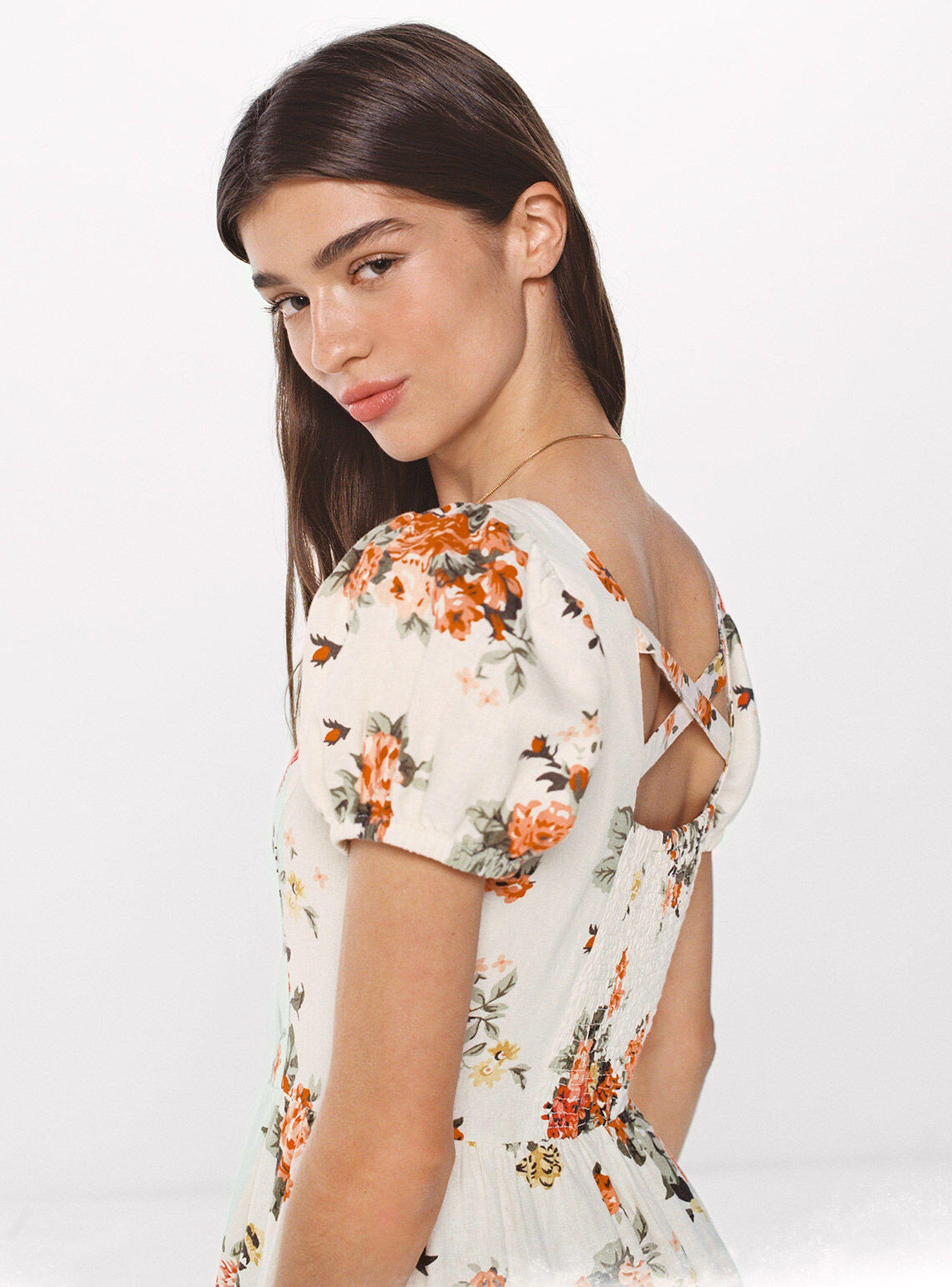 Vestido Midi Botones Cruce Espalda-1