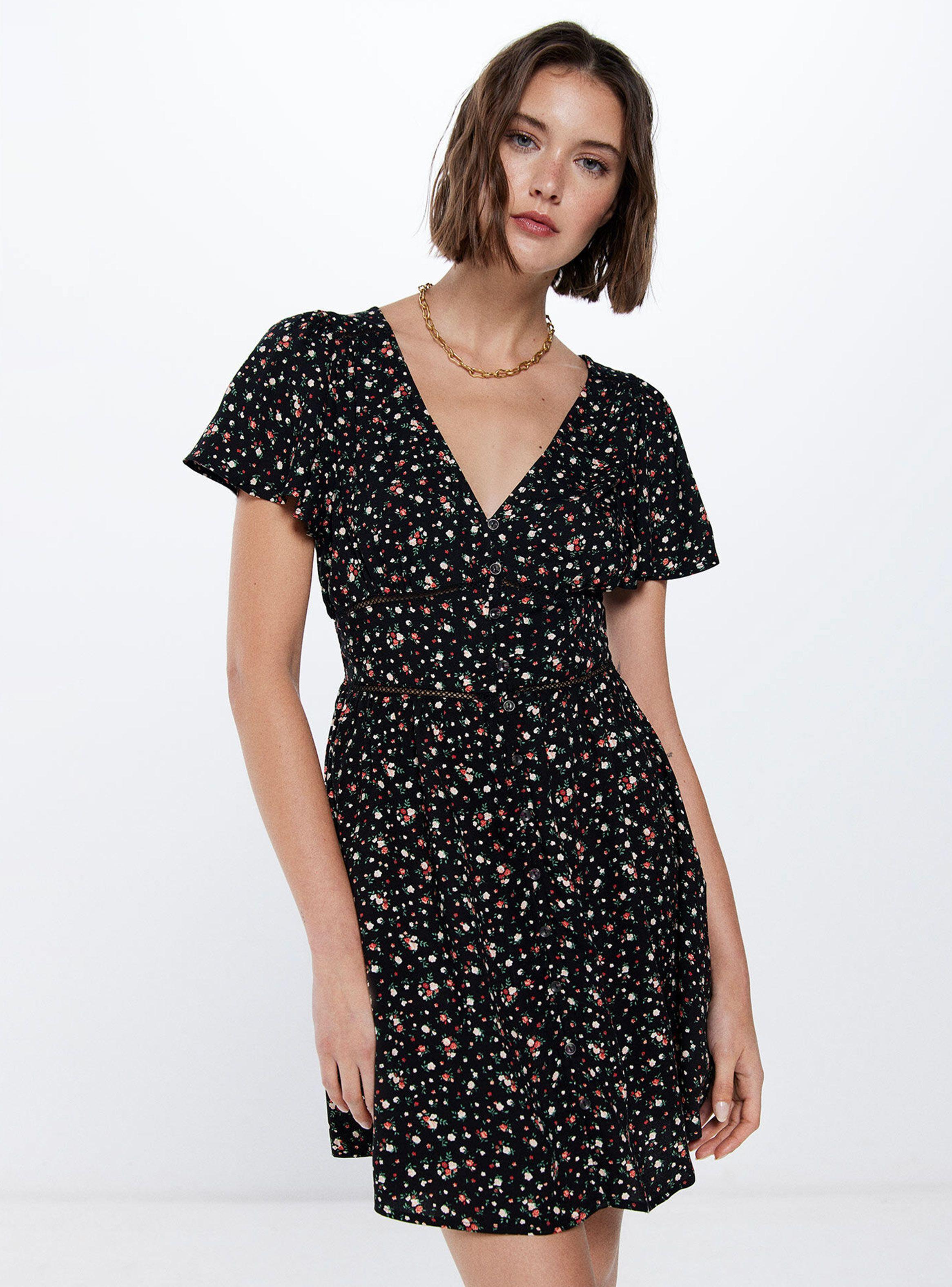 Vestido Corto Laces Estampado-0