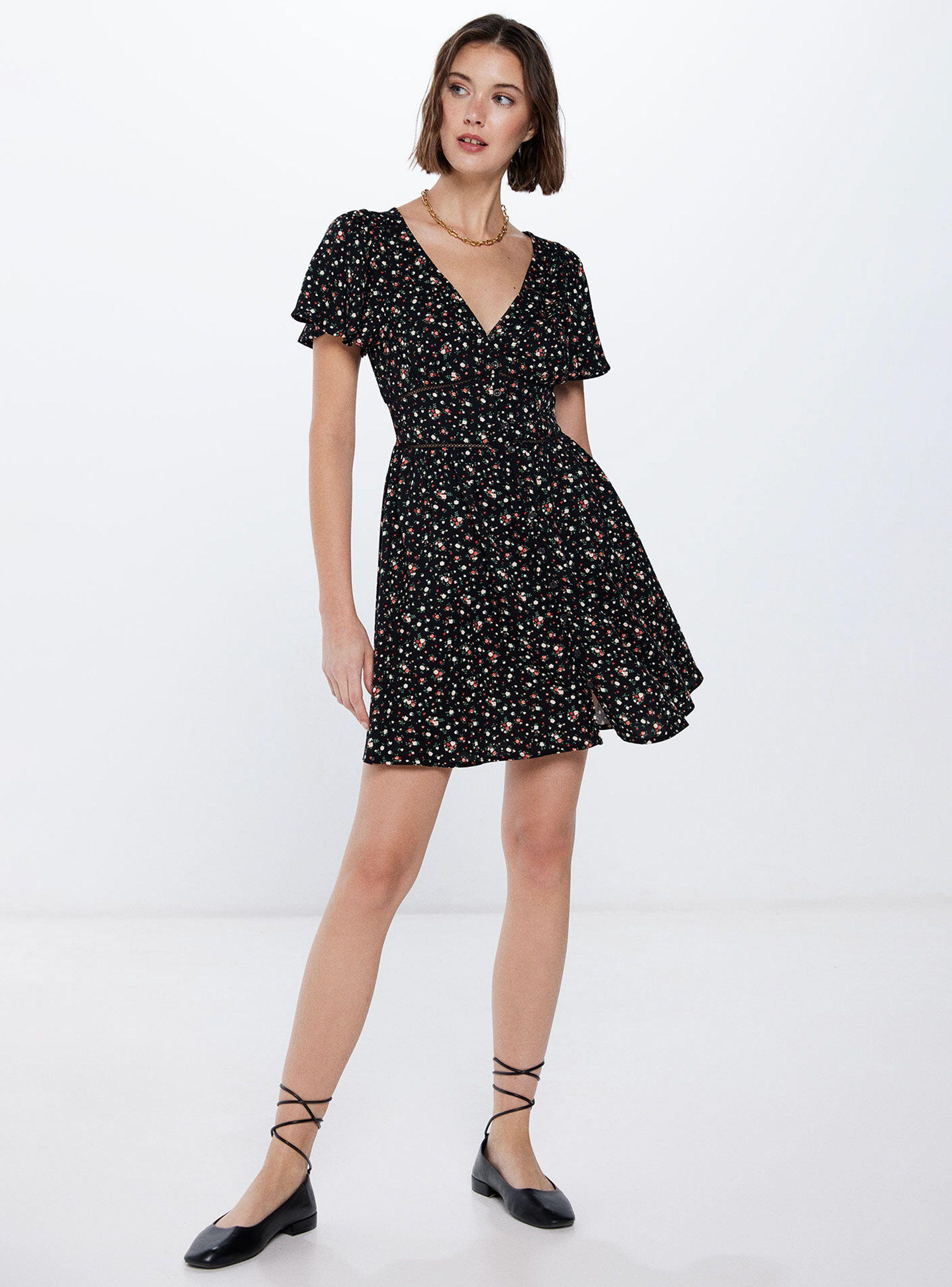 Vestido Corto Laces Estampado-3