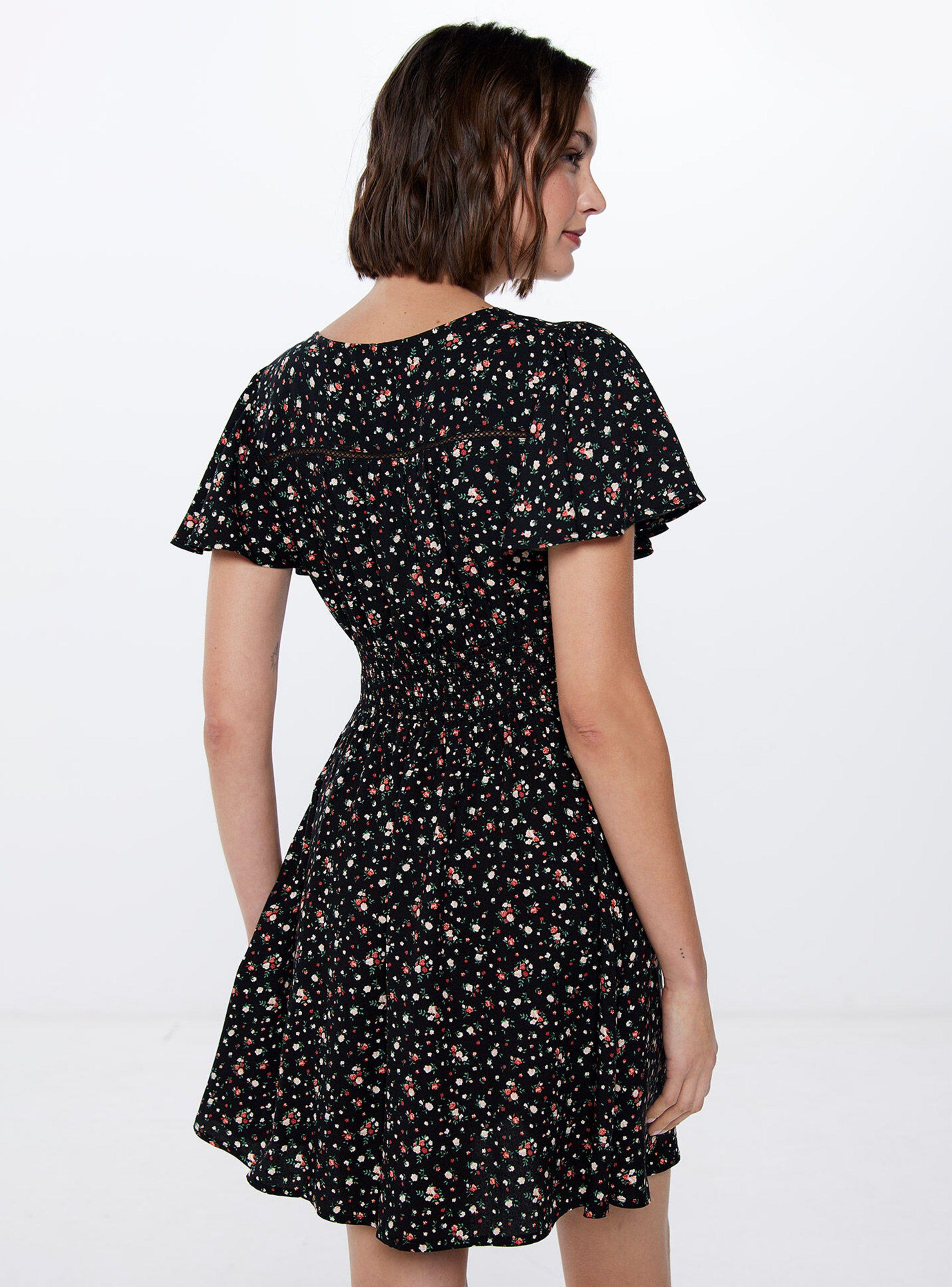 Vestido Corto Laces Estampado-1