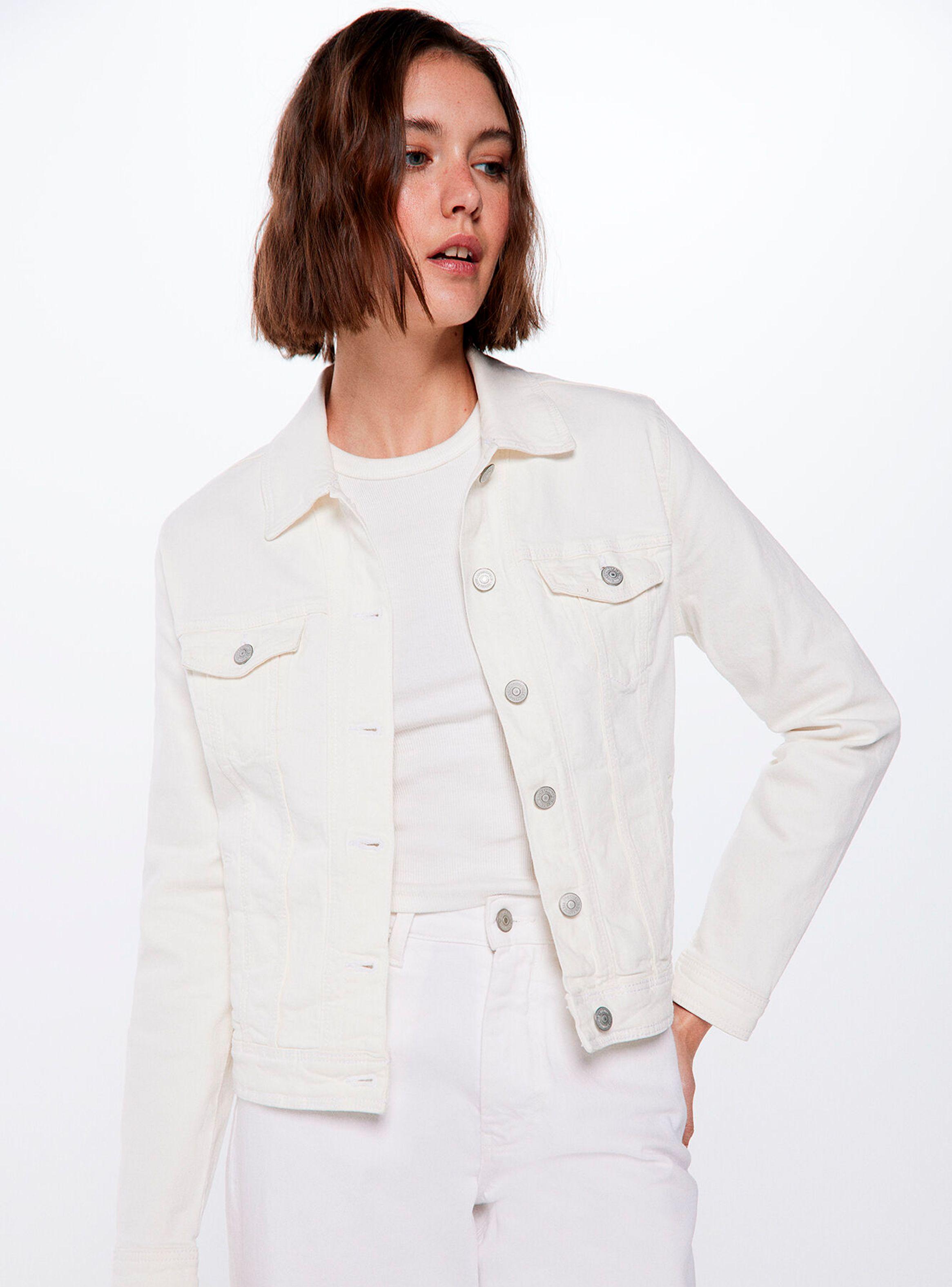 Chaqueta Vaquera Cuello Camisero Color-0