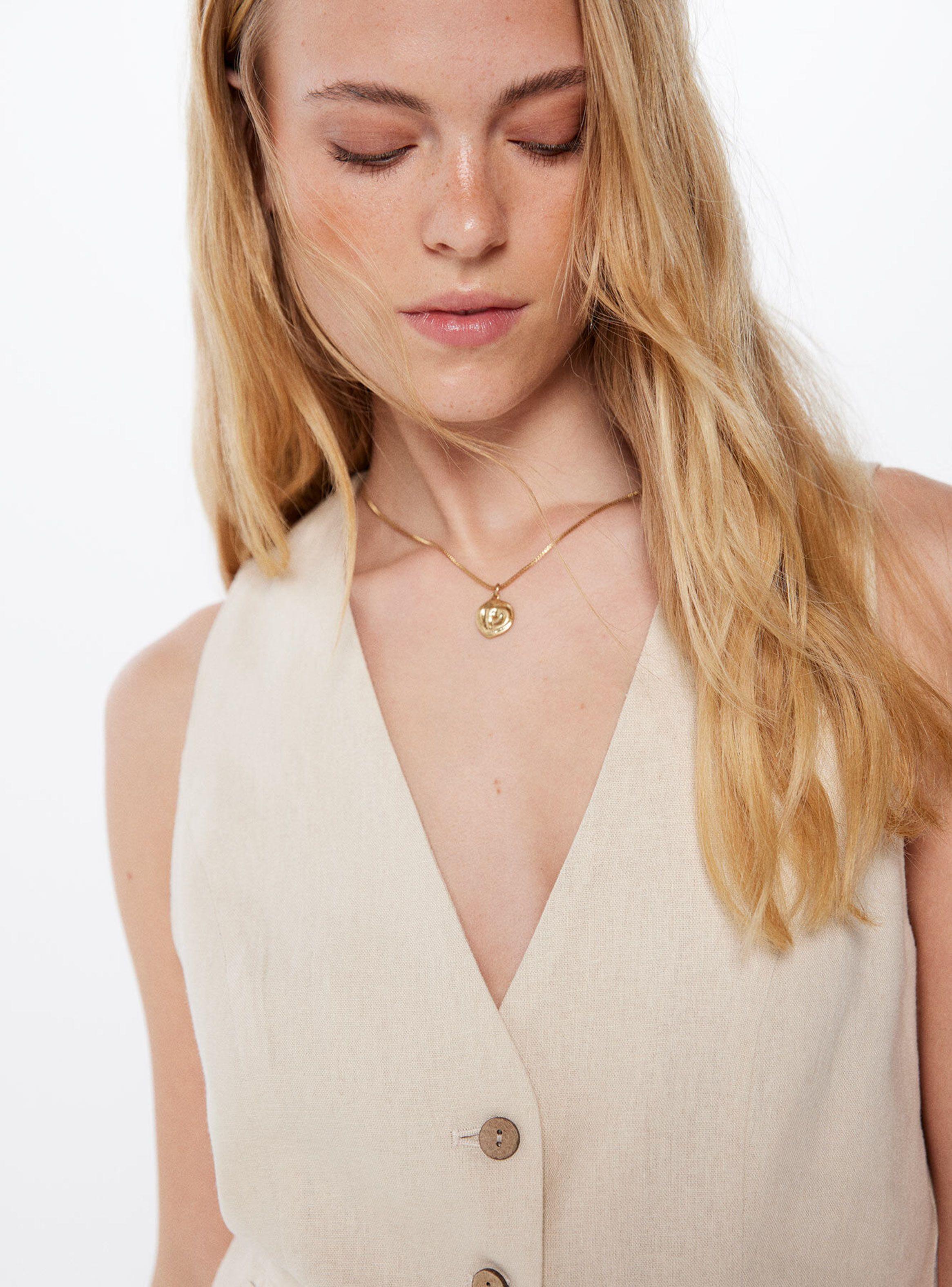 Chaleco Entallado Lino-2