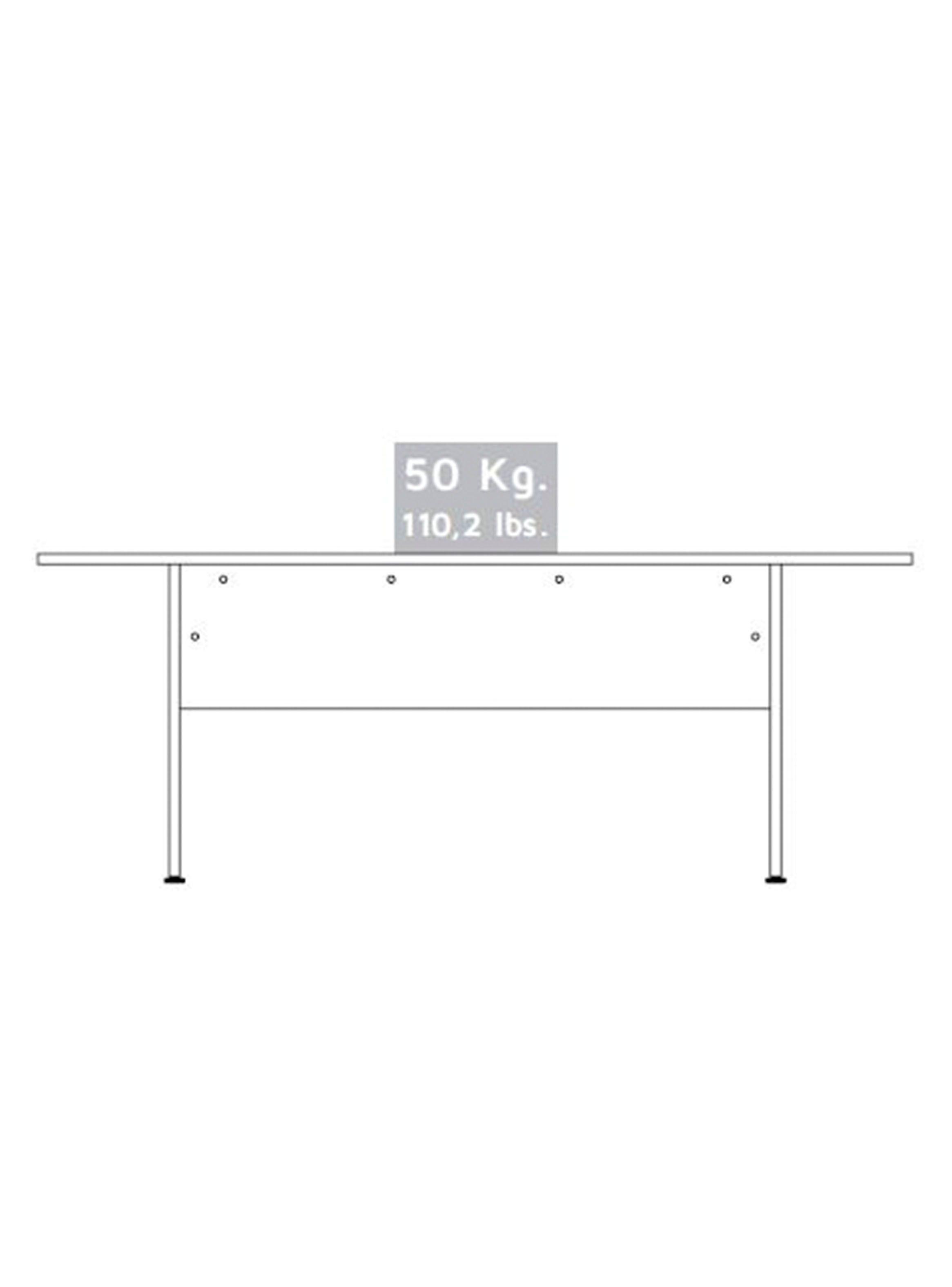 Mesa de Reunión M-200 Home Office Negro Soft-Coñac-3