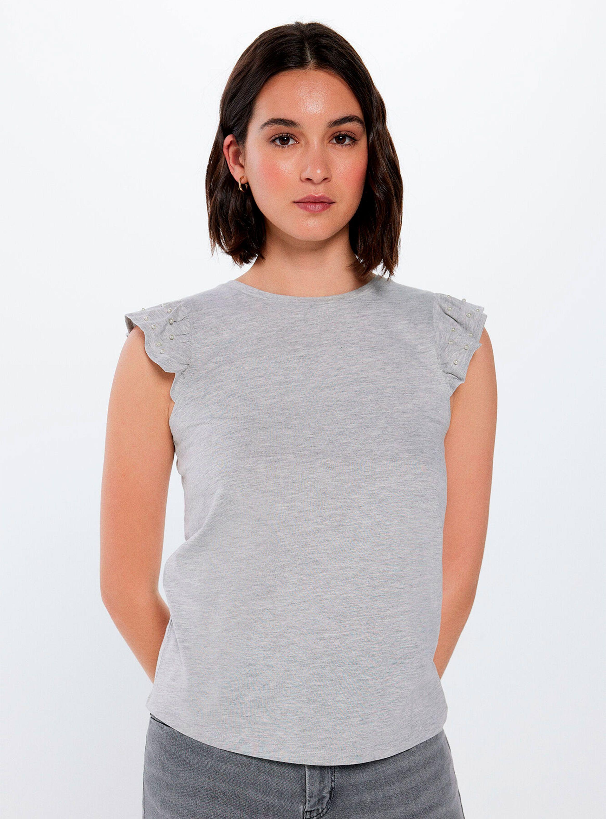 Polera Volantes Perlas-0