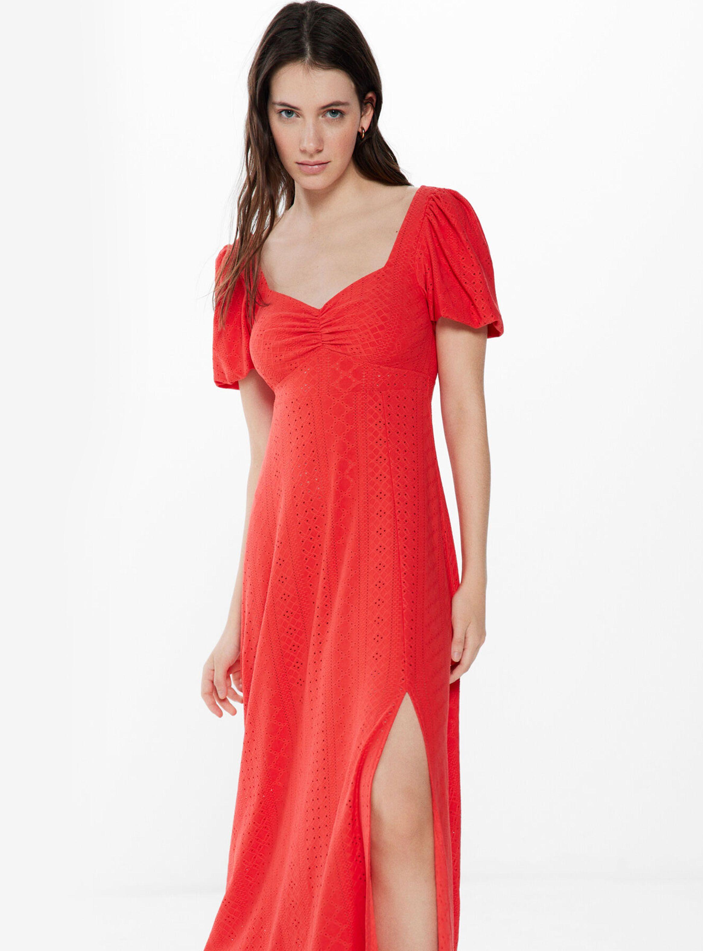 Vestido Midi Bordado Suizo Circular-2