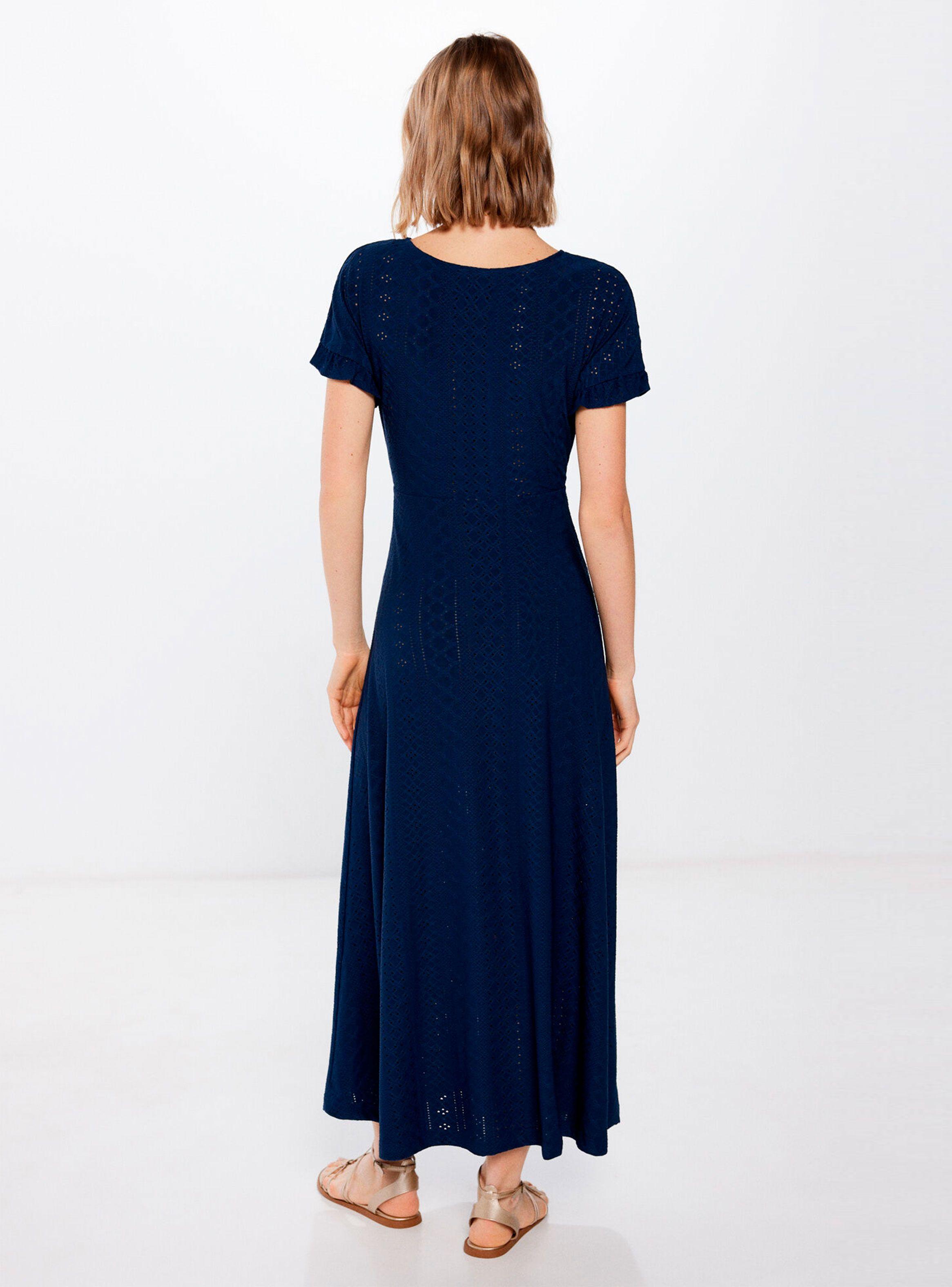 Vestido Midi Escote Cordón Borla-1