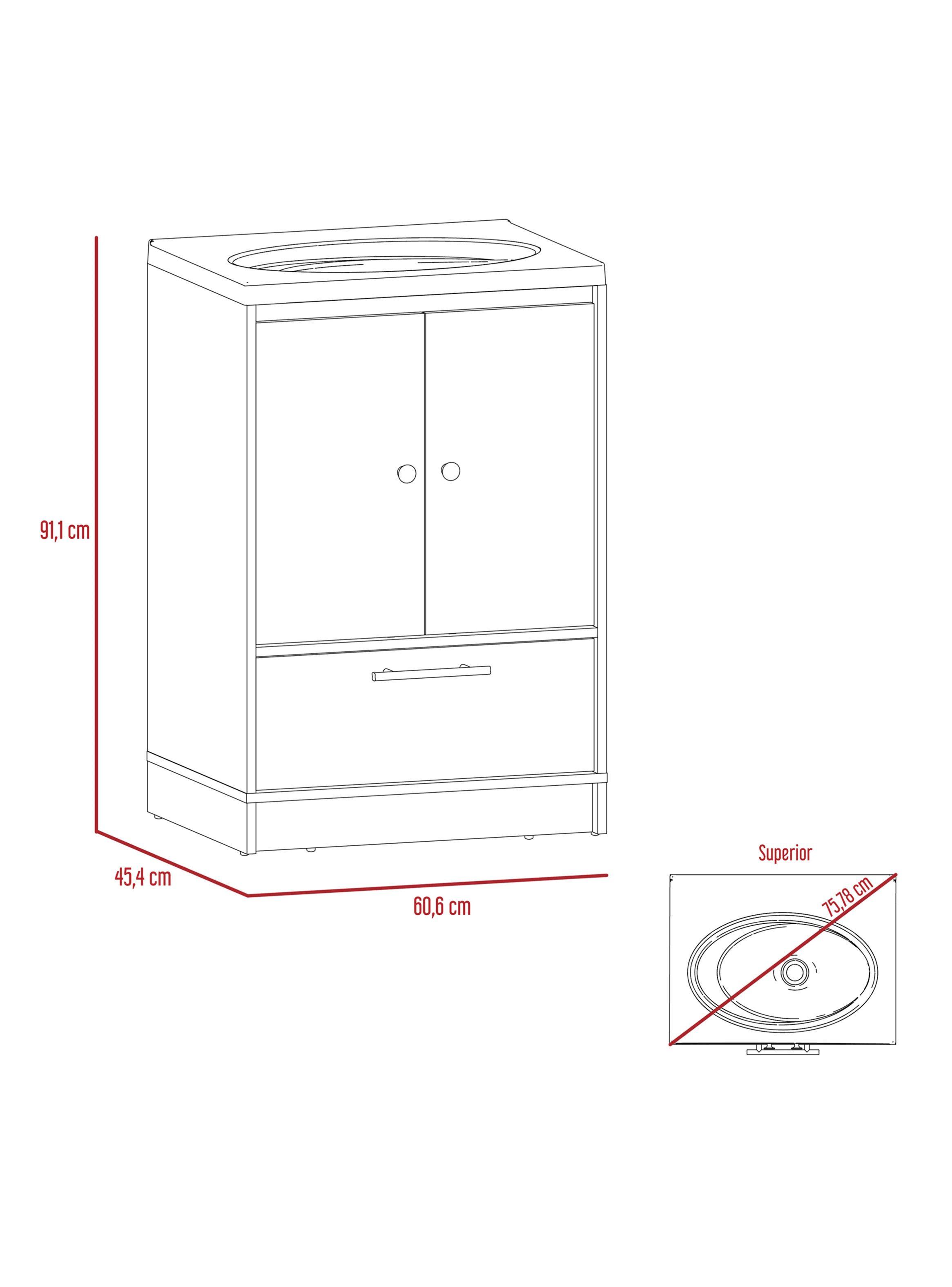 Mueble Optimizador Lavamanos Bath Bi-Color Blanco-Duna-2