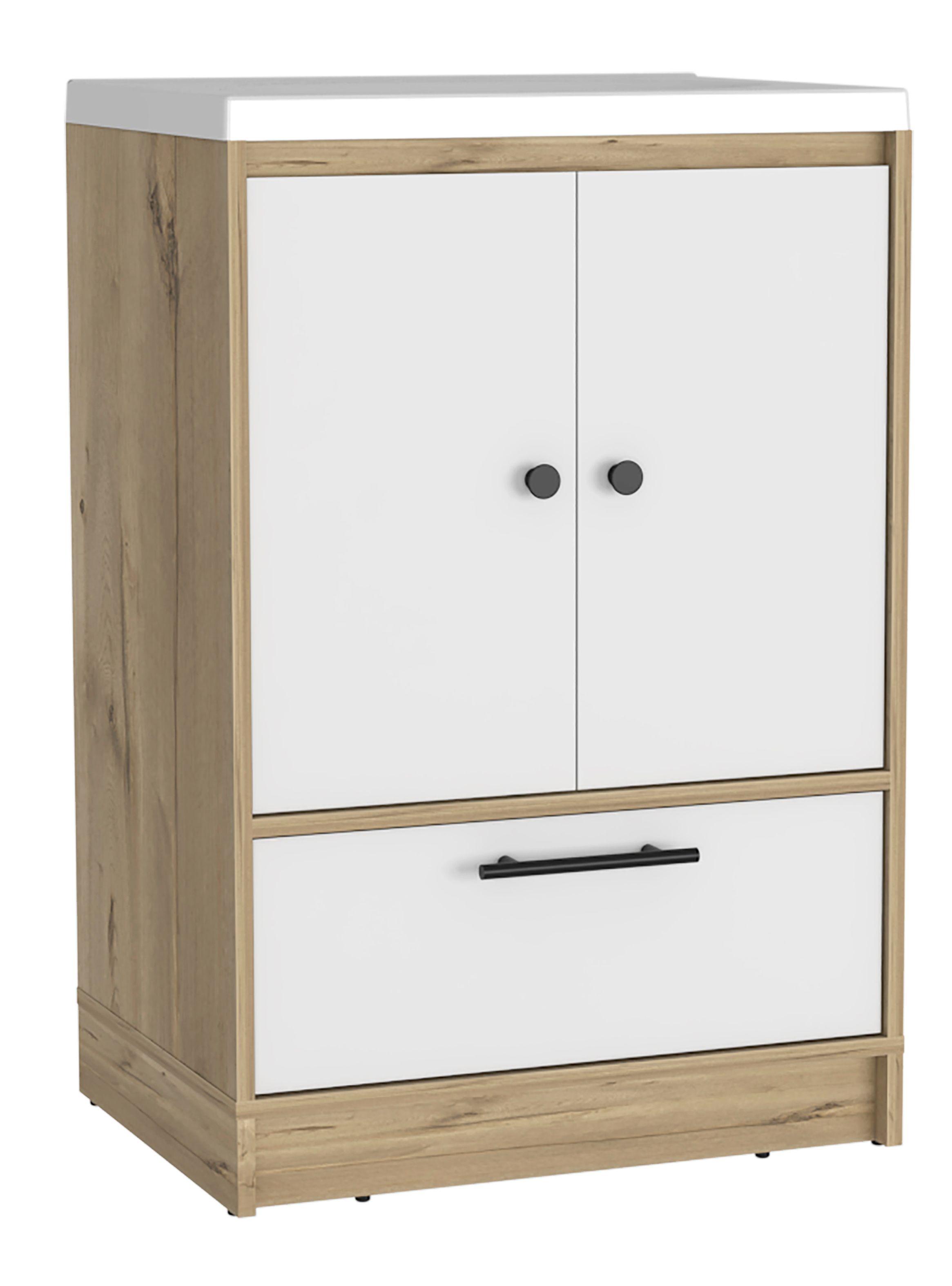 Mueble Optimizador Lavamanos Bath Bi-Color Blanco-Duna-0