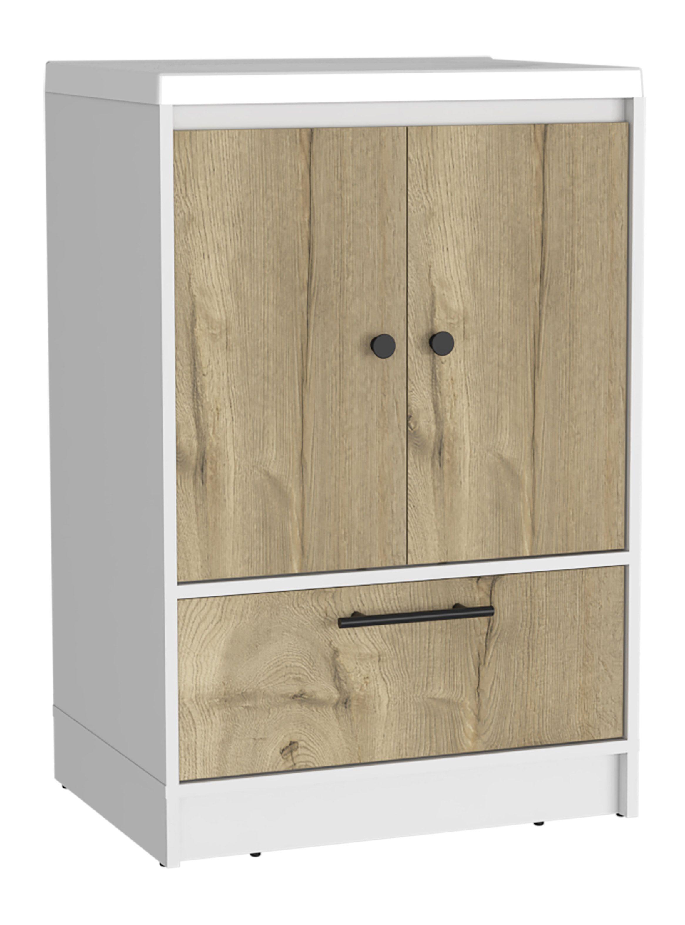 Mueble Optimizador Lavamanos Bath Bi-Color Blanco-Duna-0