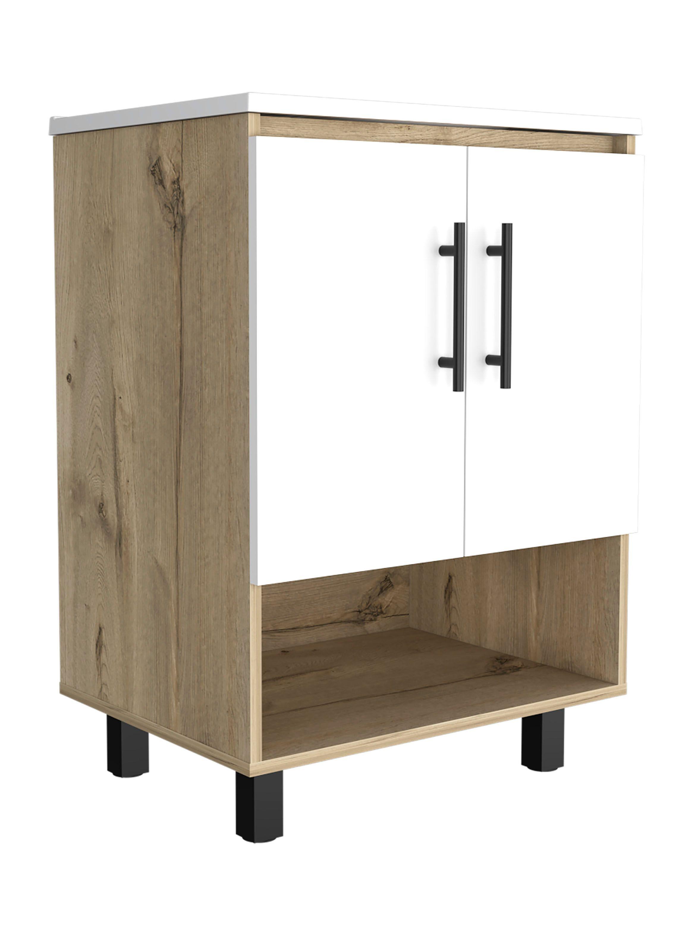 Mueble Optimizador Lavamanos Bath Bi-Color Duna-Blanco-0